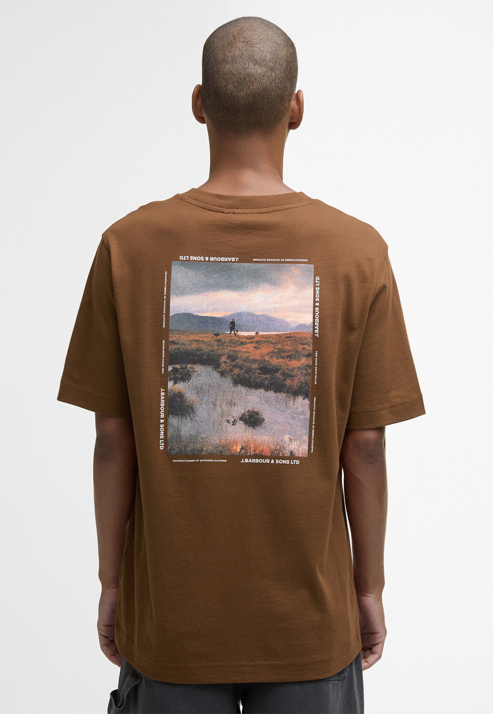 Parkend Photographic Relaxed T- Shirt - Umber
