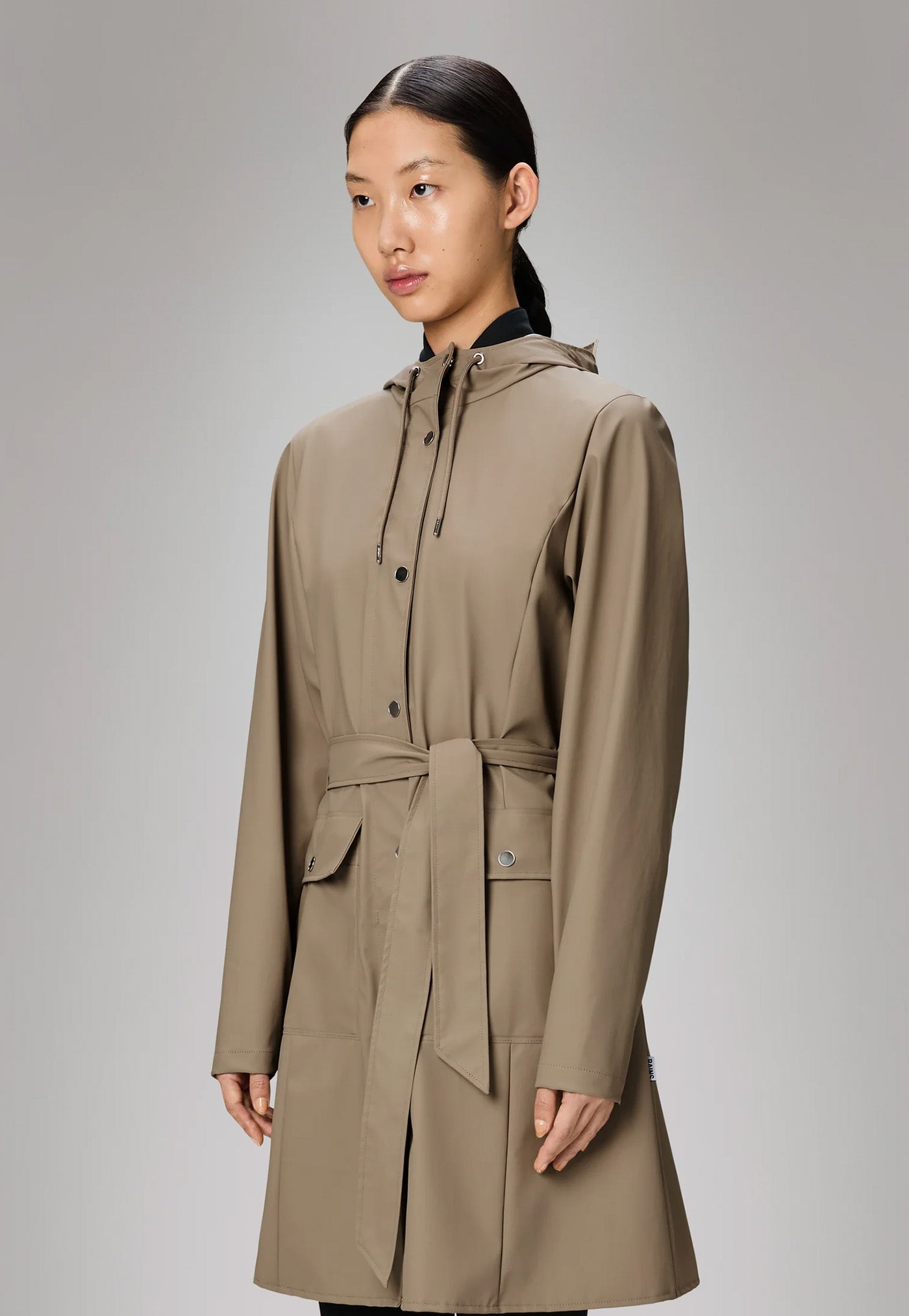 Curve Long Jacket - Beige