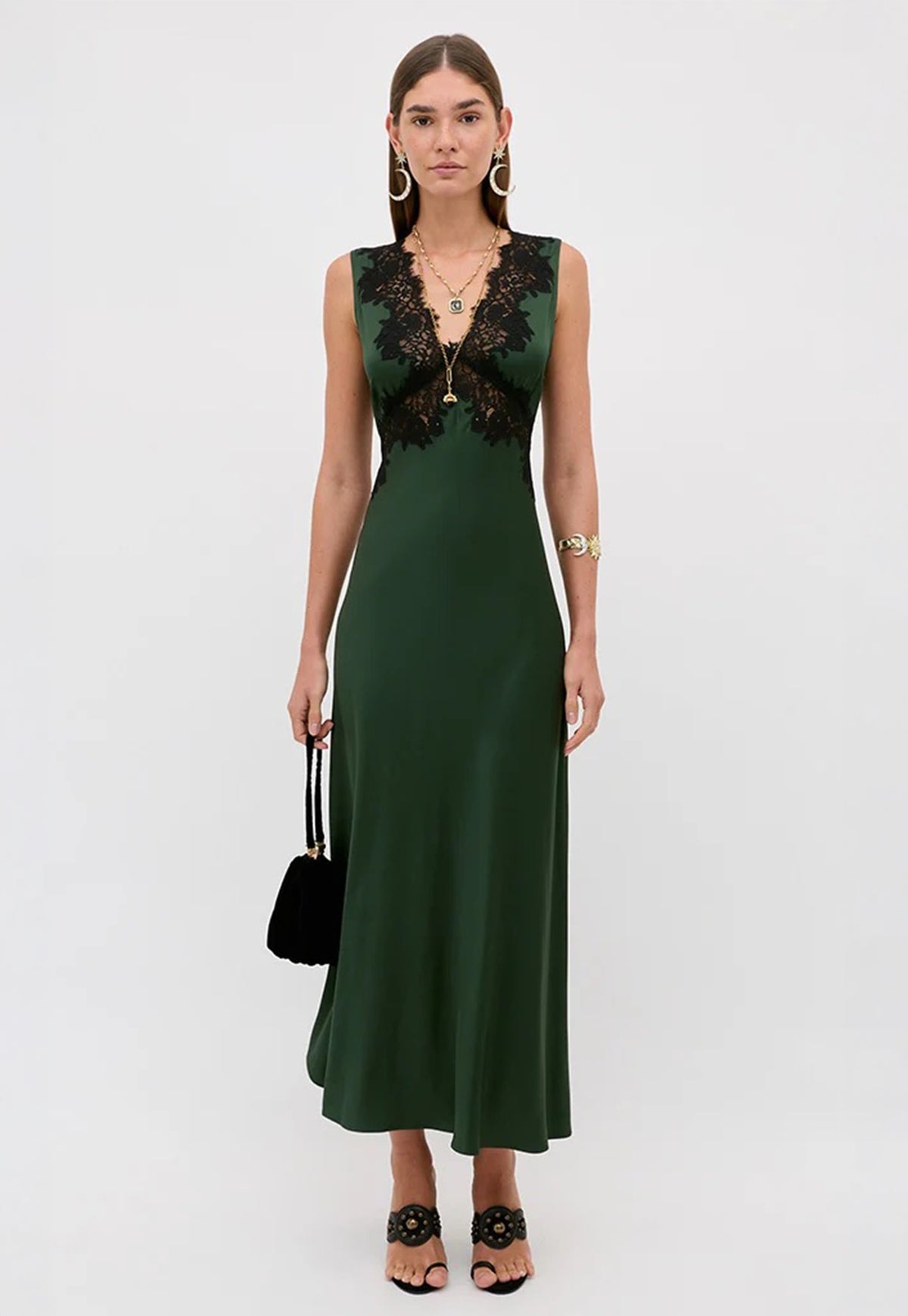 Lysandra Dress - Deep Green