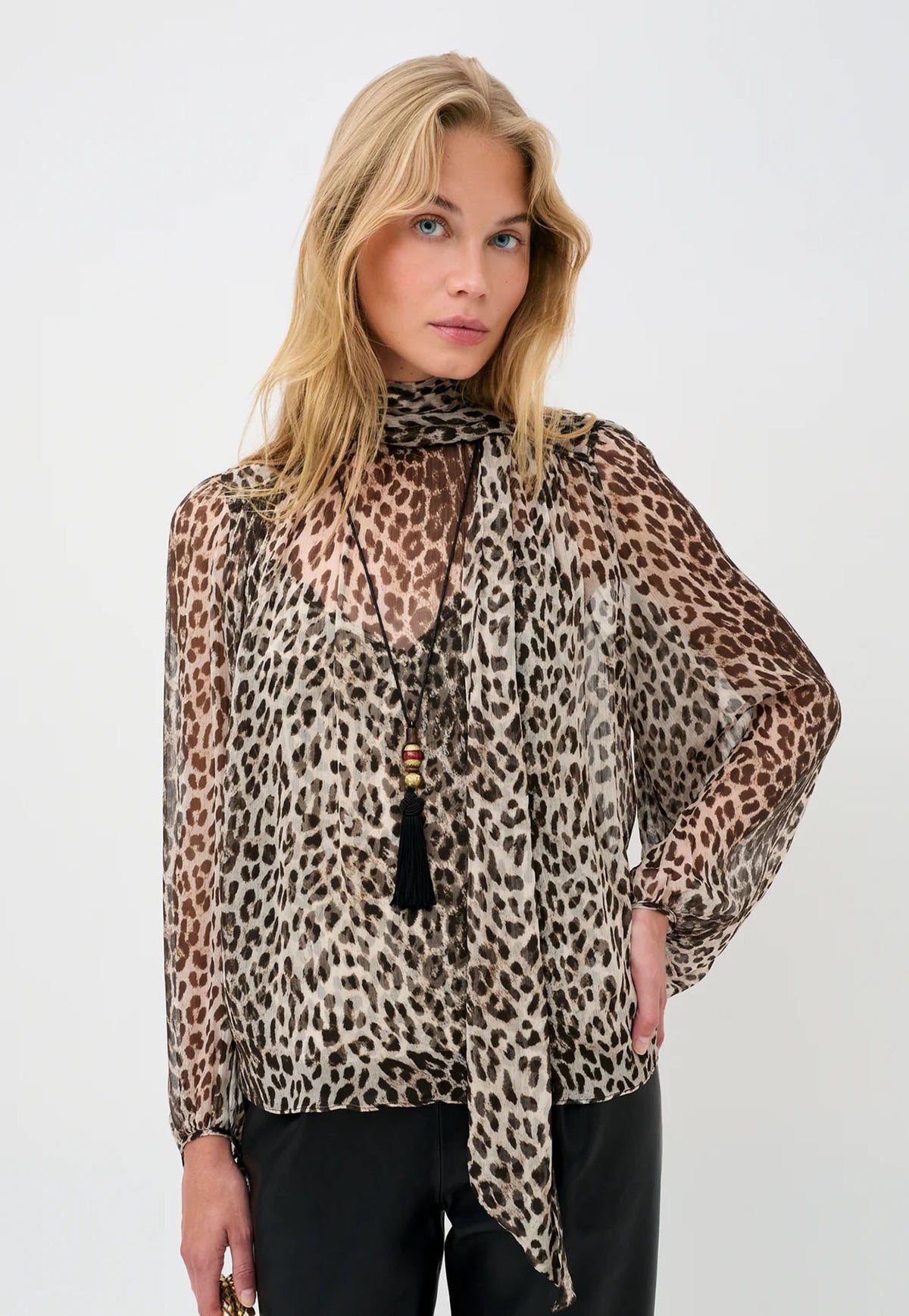 Rya Top - Nina Leopard Mocha