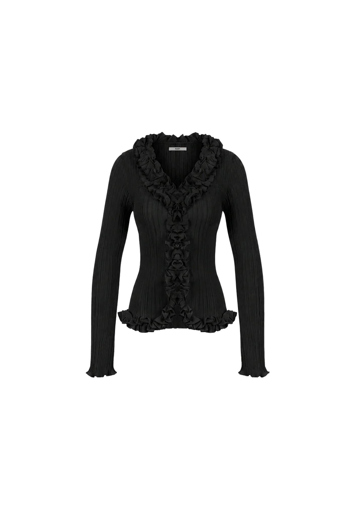 Chelsea Crinkle Top - Black