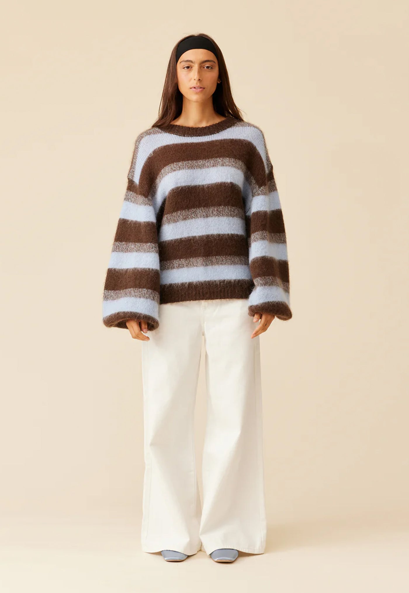 Josie Sweater - Brown Aqua