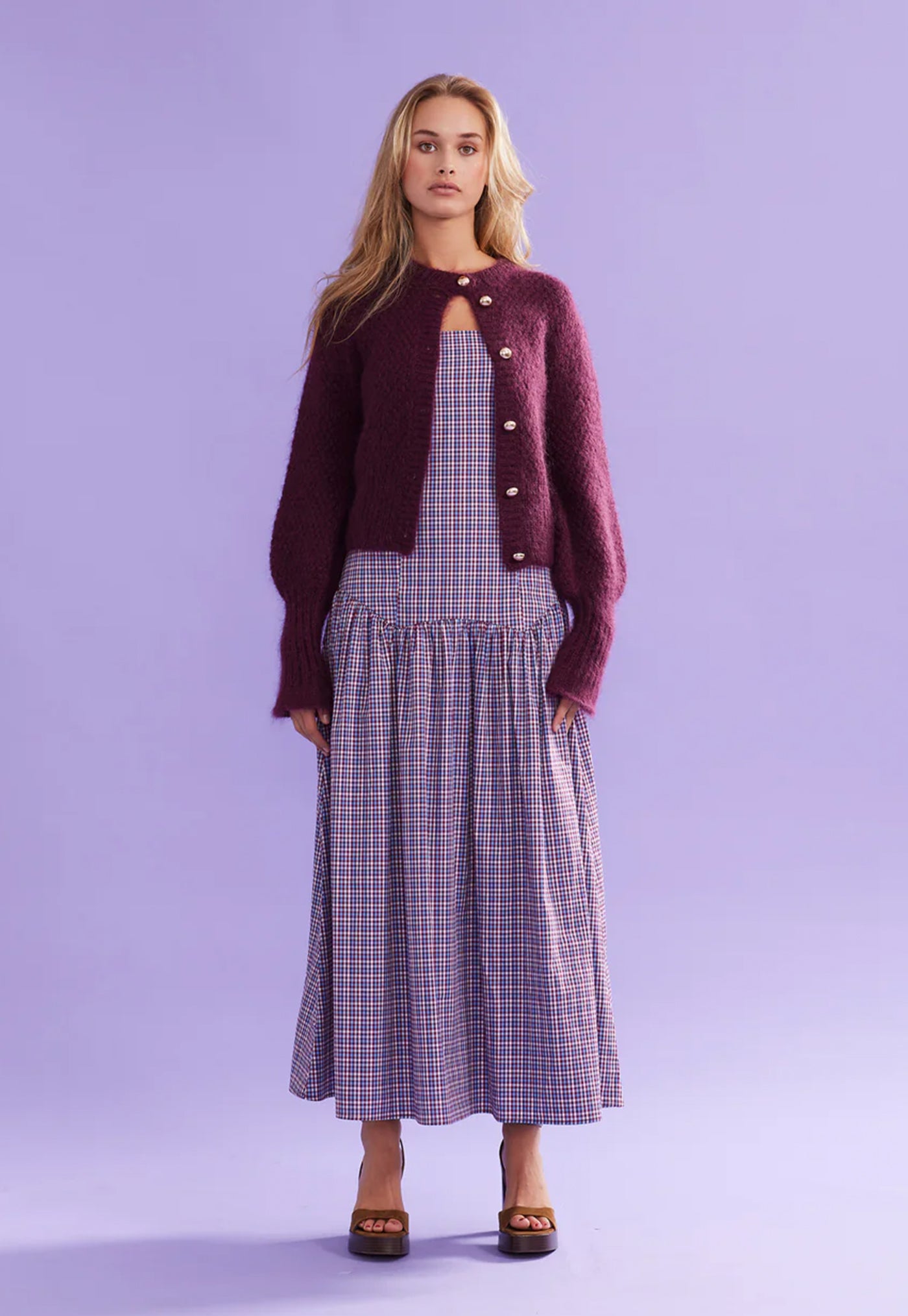 Matilda Cardigan - Burgandy