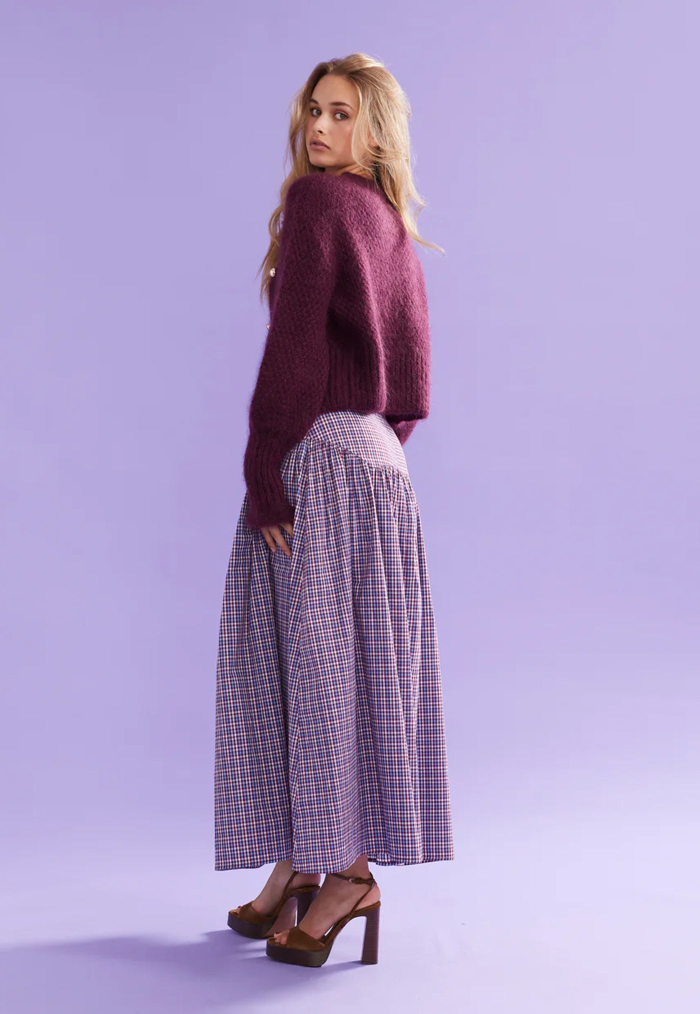 Matilda Cardigan - Burgandy