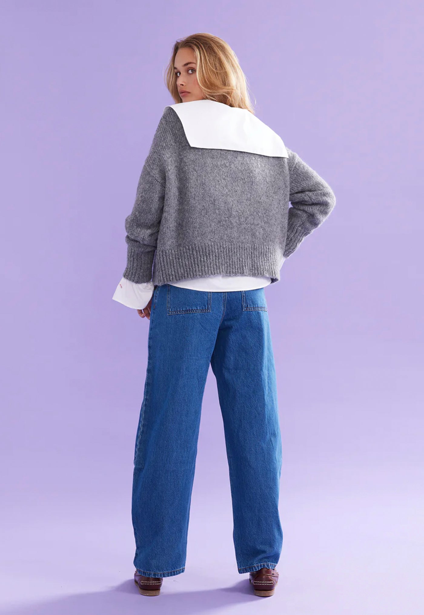 Rhea Sweater - Grey Marle