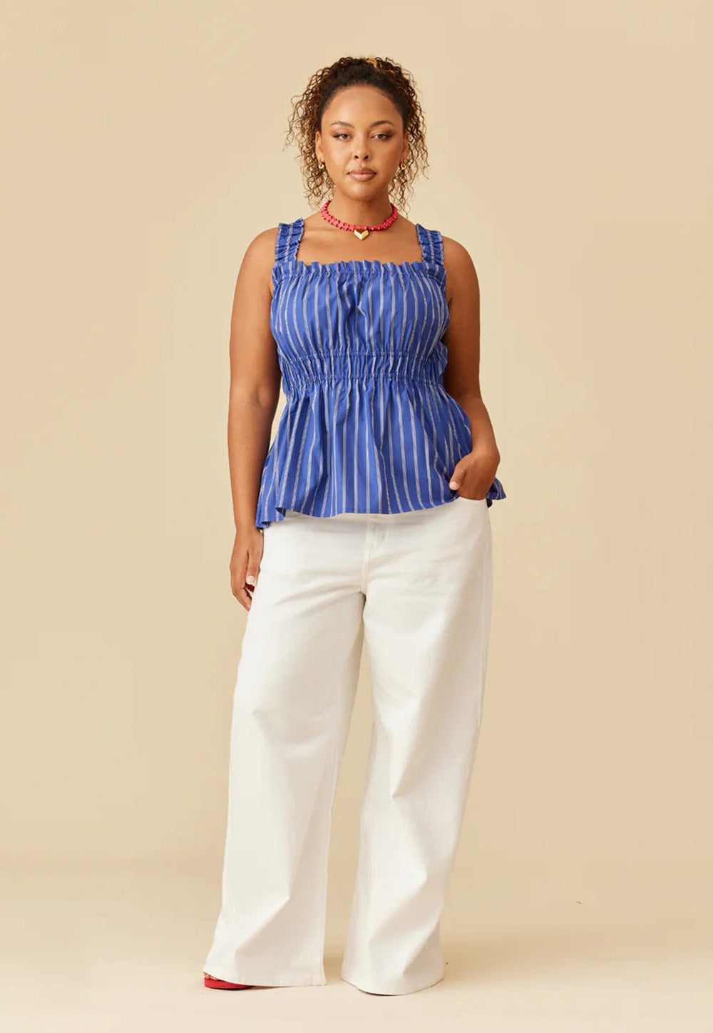 Trulli Top - Midnight Blue Stripe