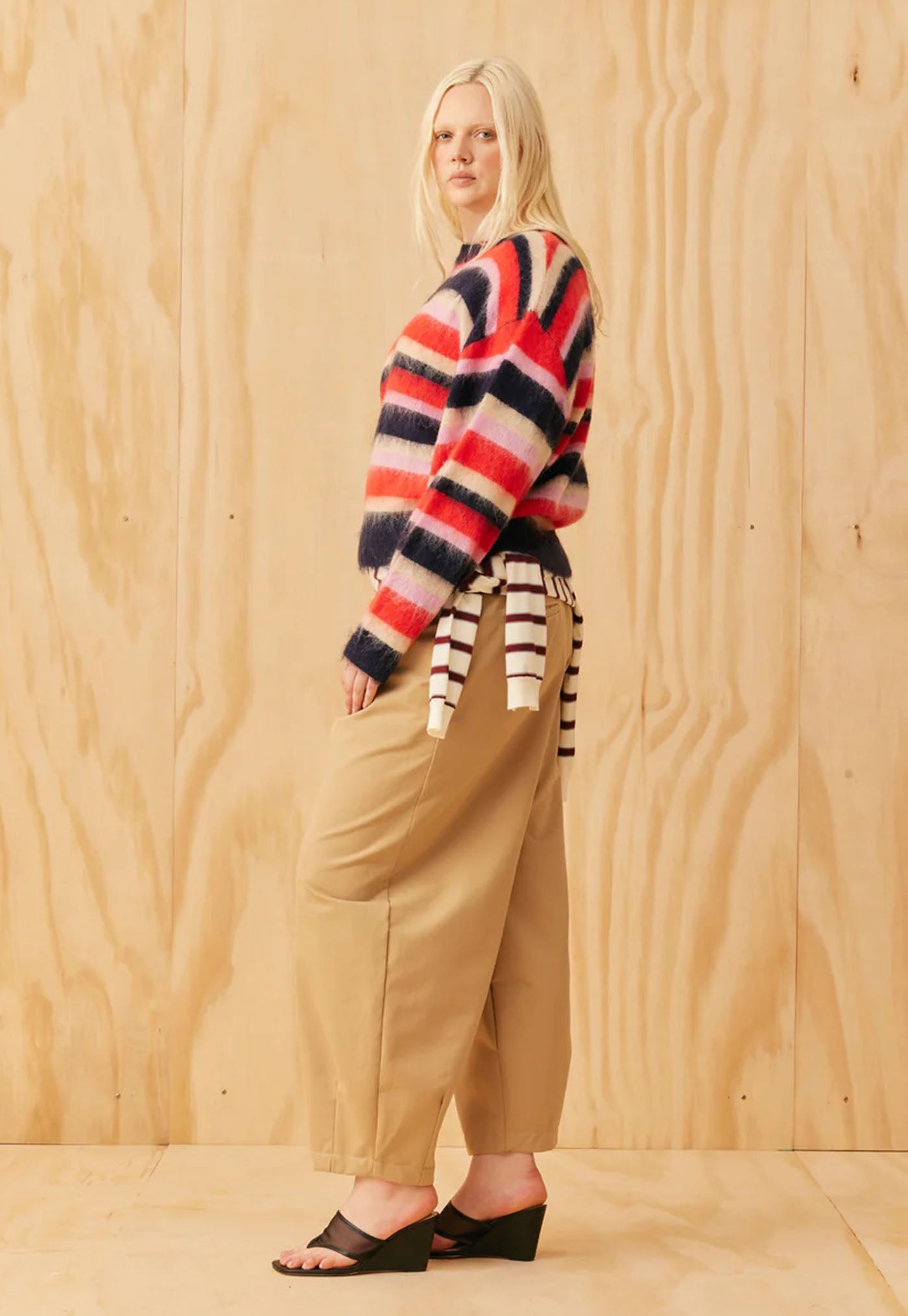 Velma Sweater - Velvet Berry Stripe