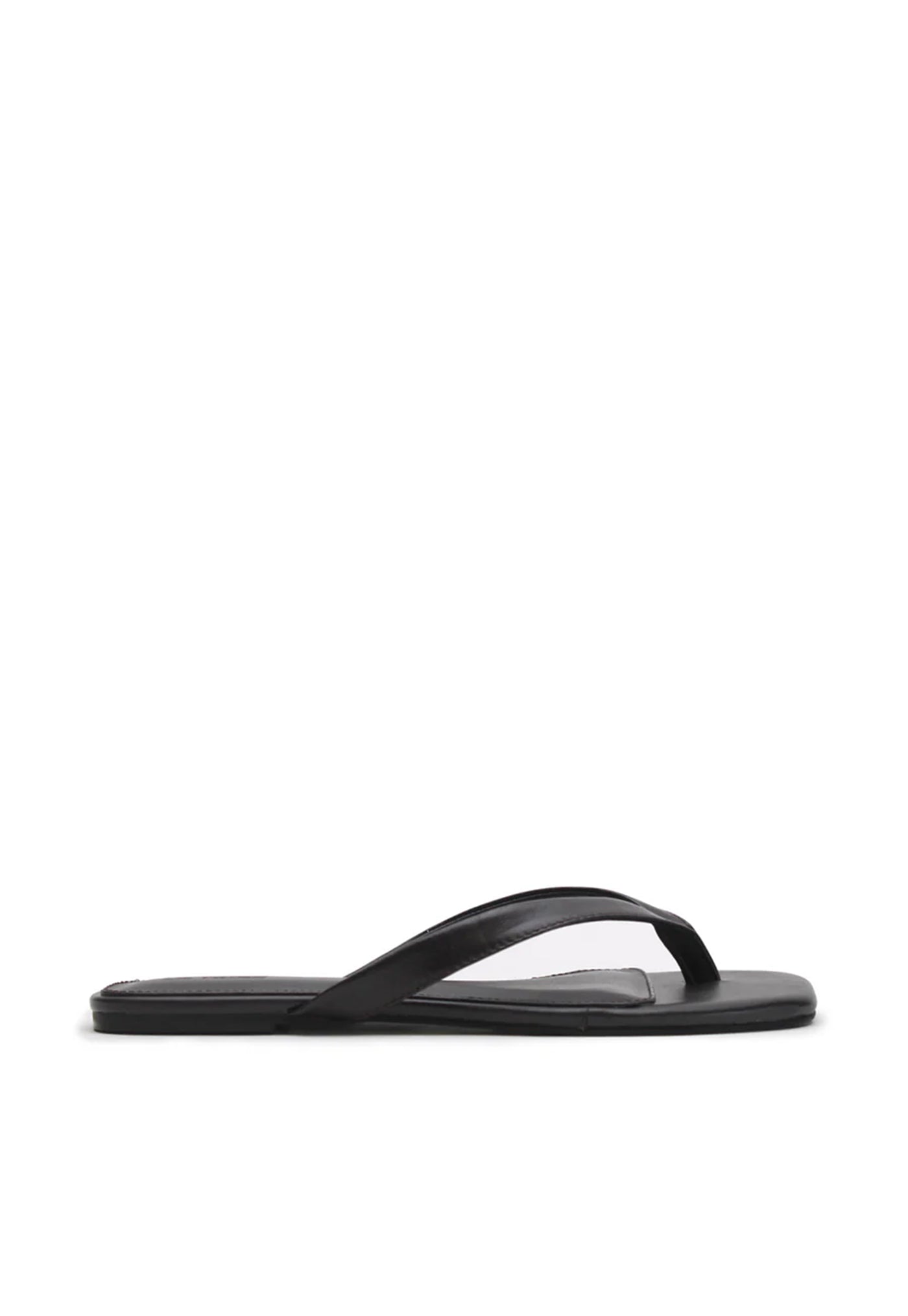 Square Toe Thong - Black