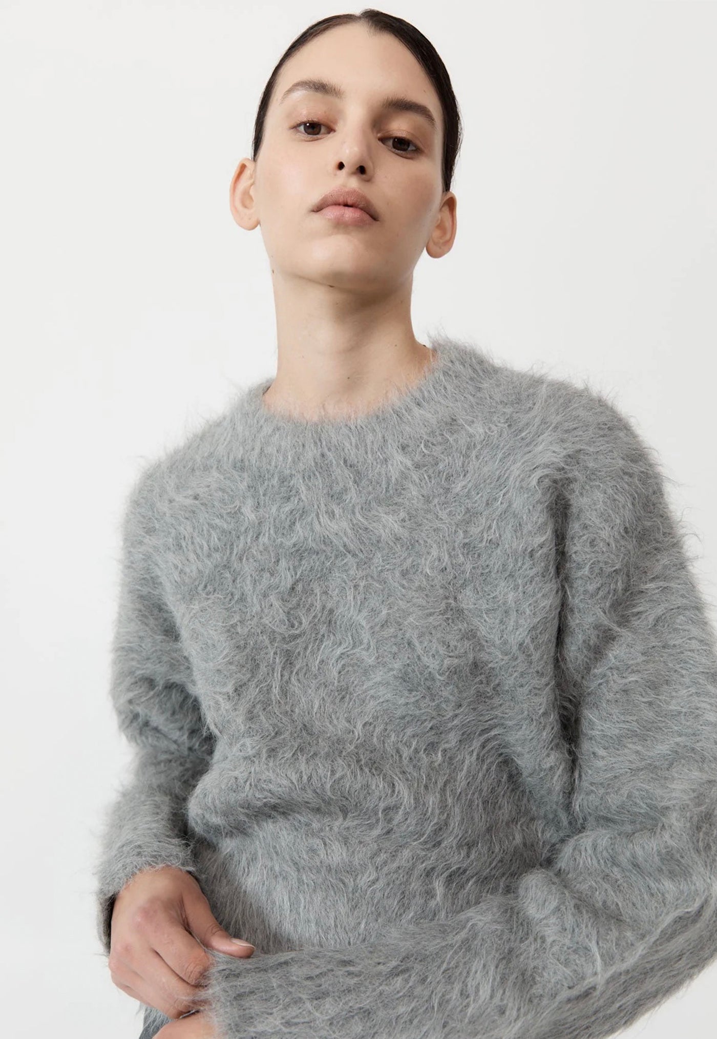 Alpaca Sweater - Soft Grey sold by Angel Divine