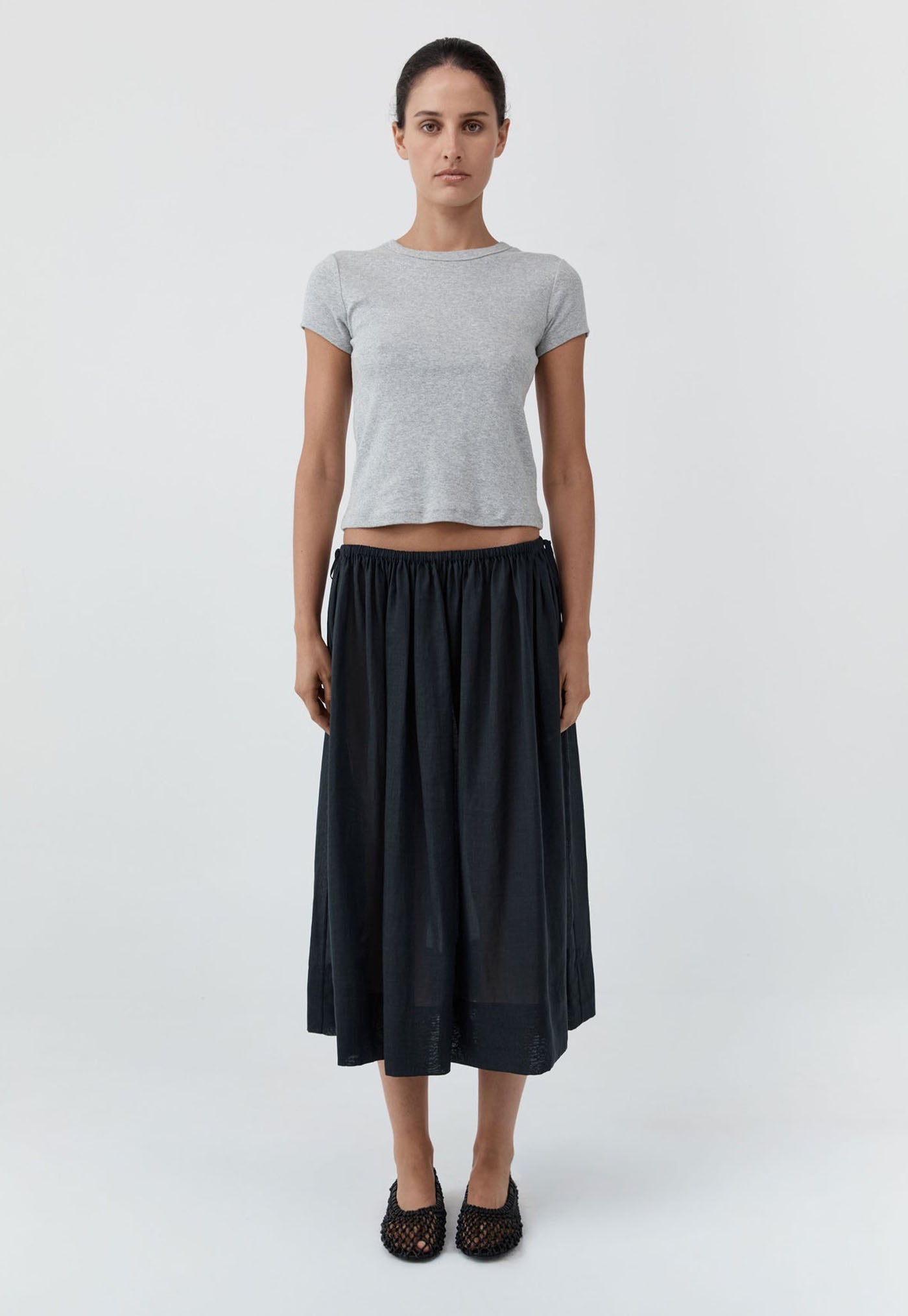 Organic Cotton Baby Tee - Grey Marle