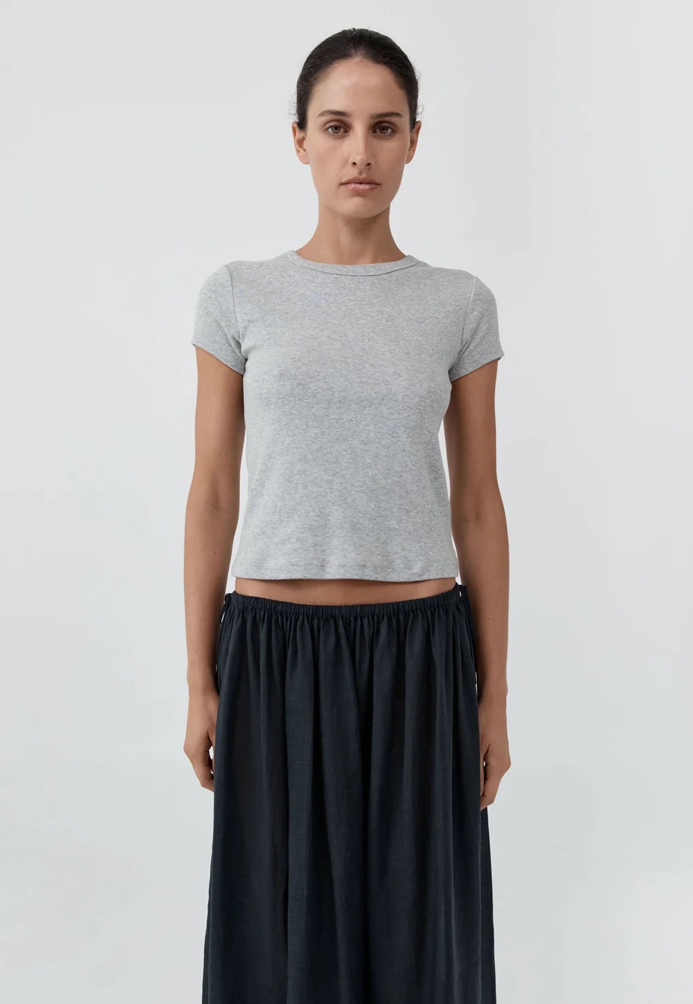Organic Cotton Baby Tee - Grey Marle