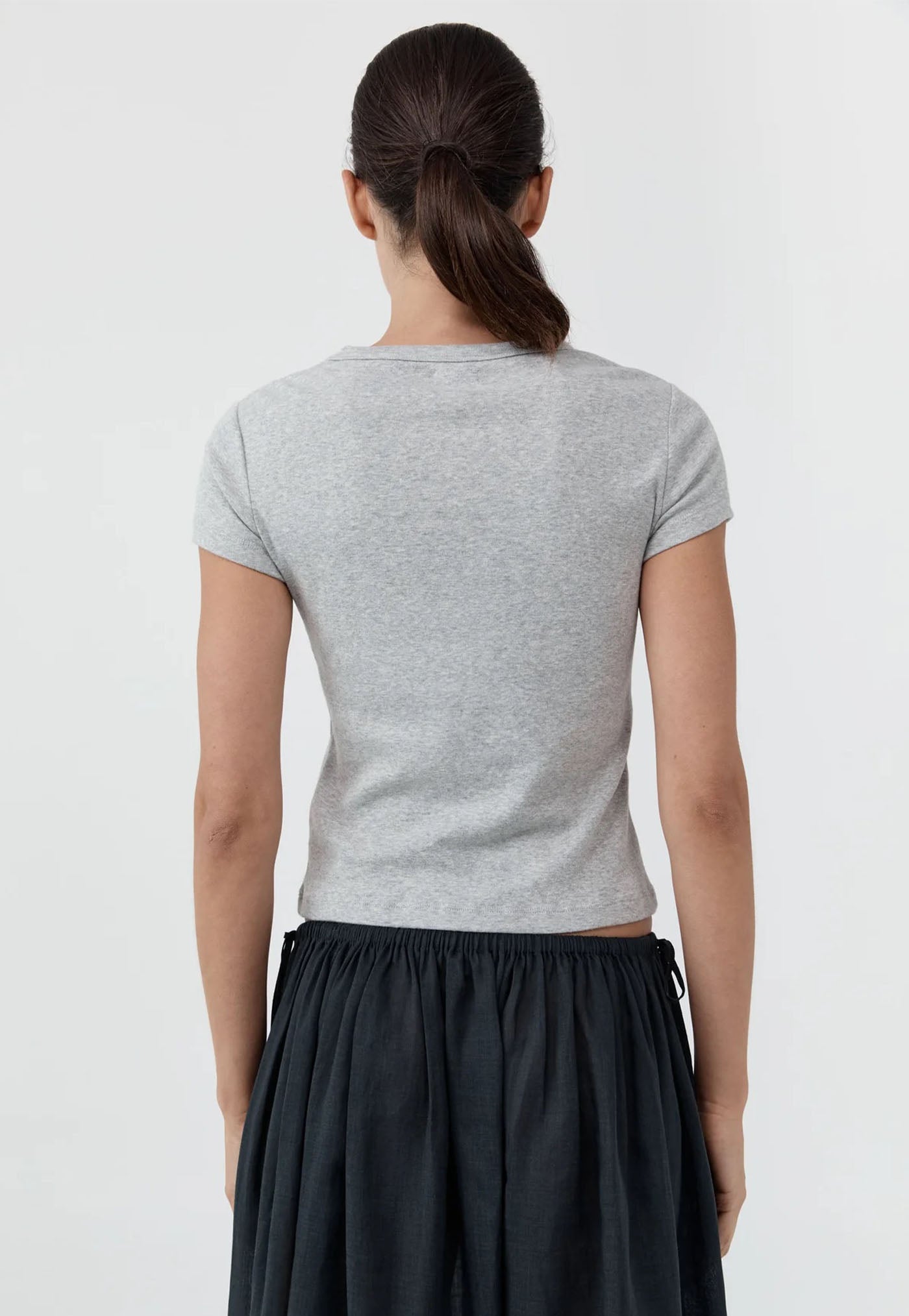 Organic Cotton Baby Tee - Grey Marle