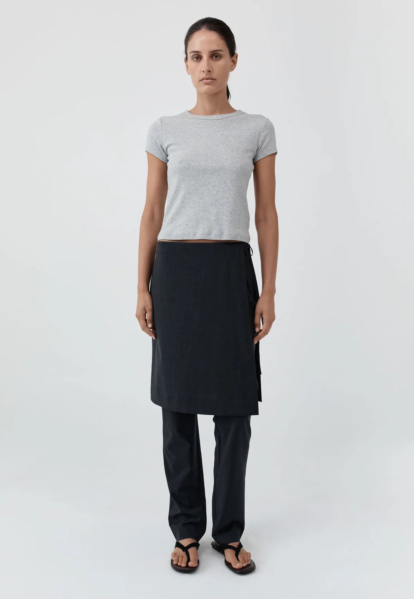 Organic Cotton Baby Tee - Grey Marle