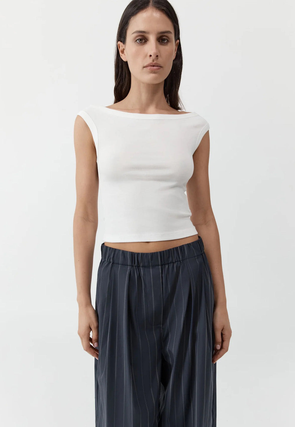 Organic Cotton Ballerina Top - White