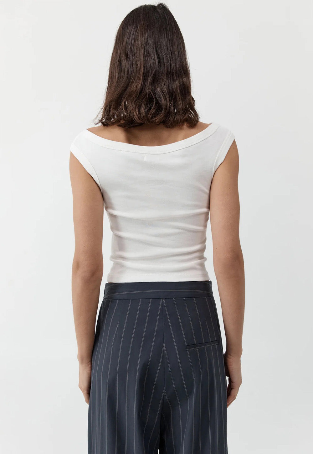 Organic Cotton Ballerina Top - White