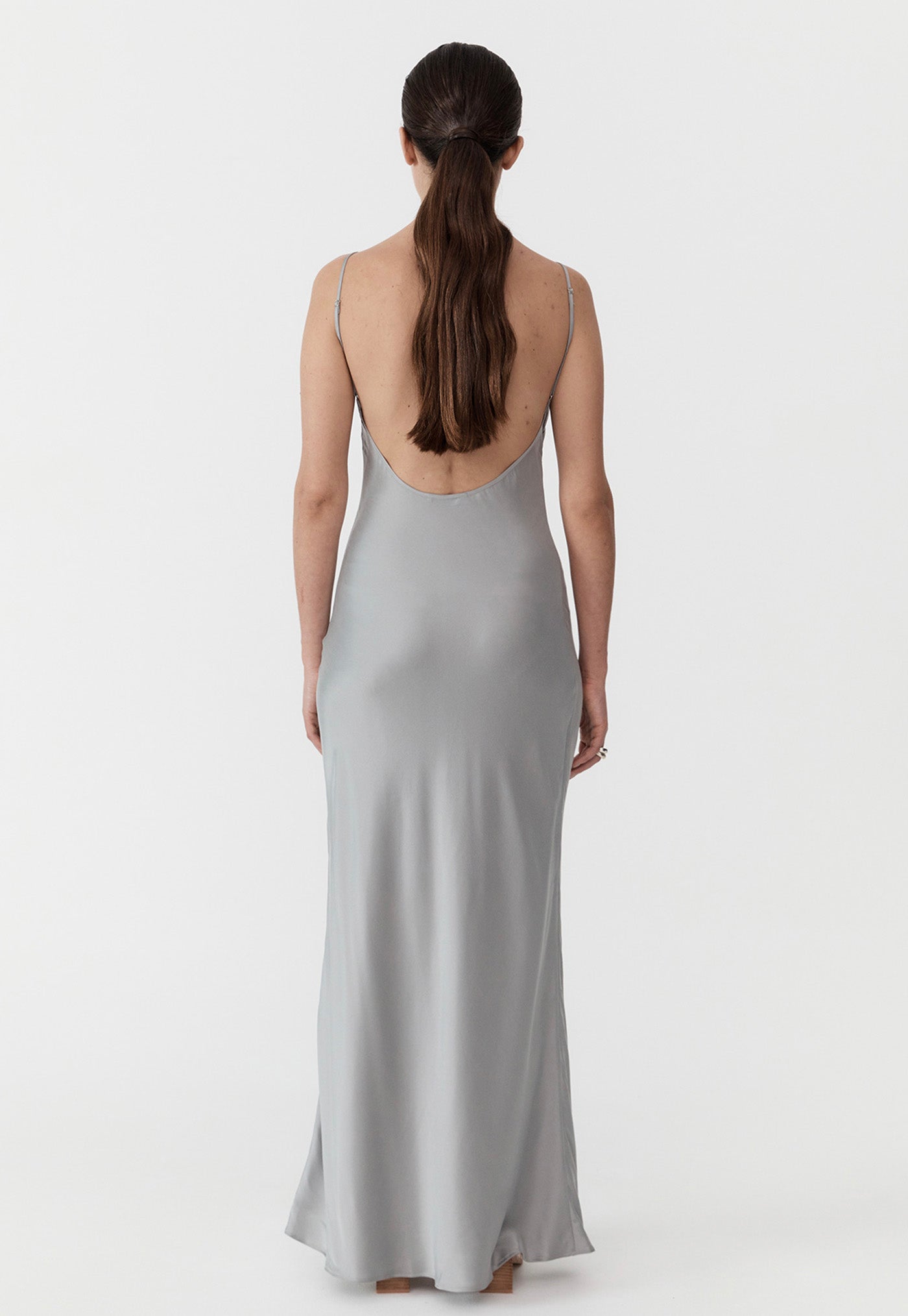 Low Back Slip Dress - Silver sold by Angel Divine