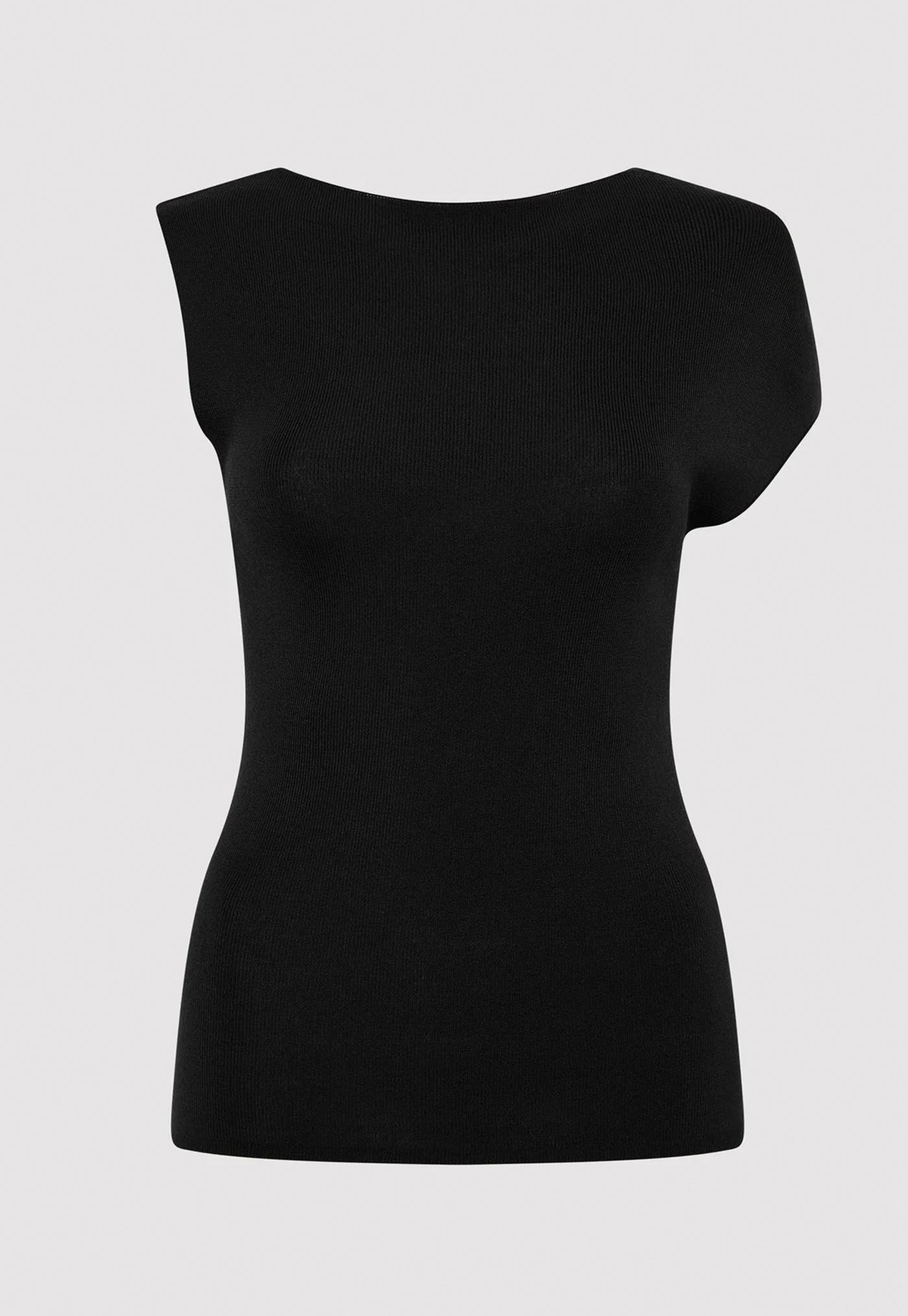 Square Neck Knit Singlet - Kelp sold by Angel Divine