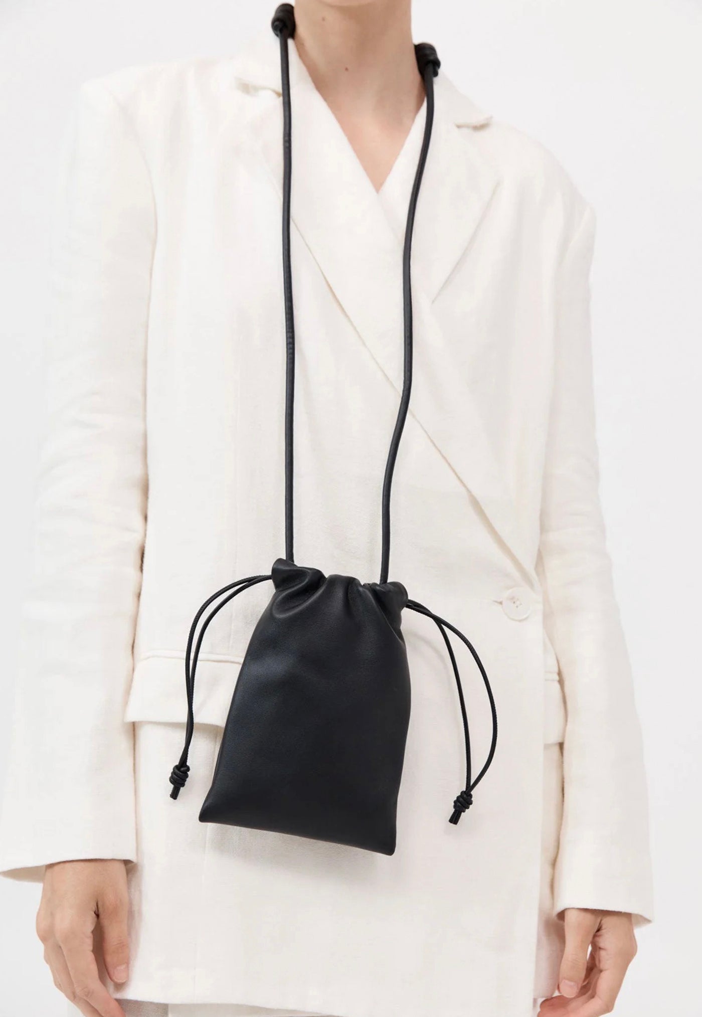 Soft Drawstring Pouch - Black sold by Angel Divine