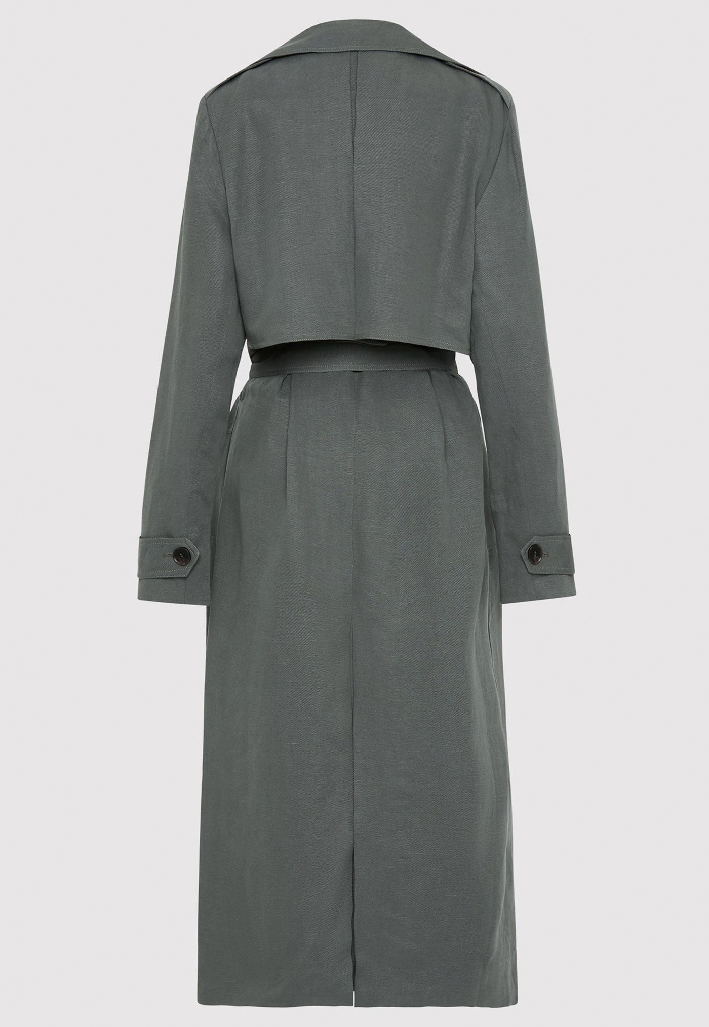 Soft Tailored Trench - Balsam Green sold by Angel Divine