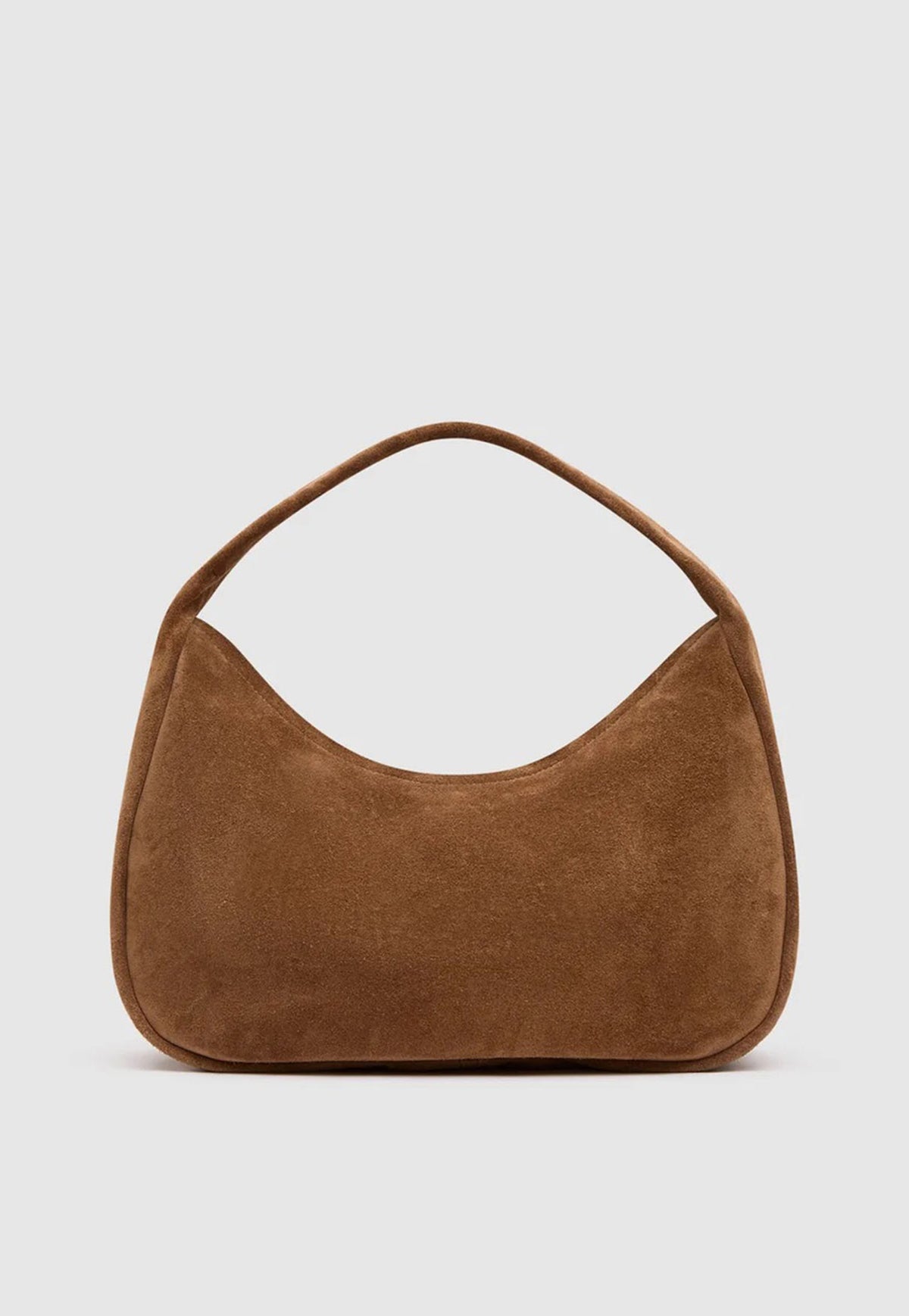 Suede Large Bon Bon Bag - Toffee