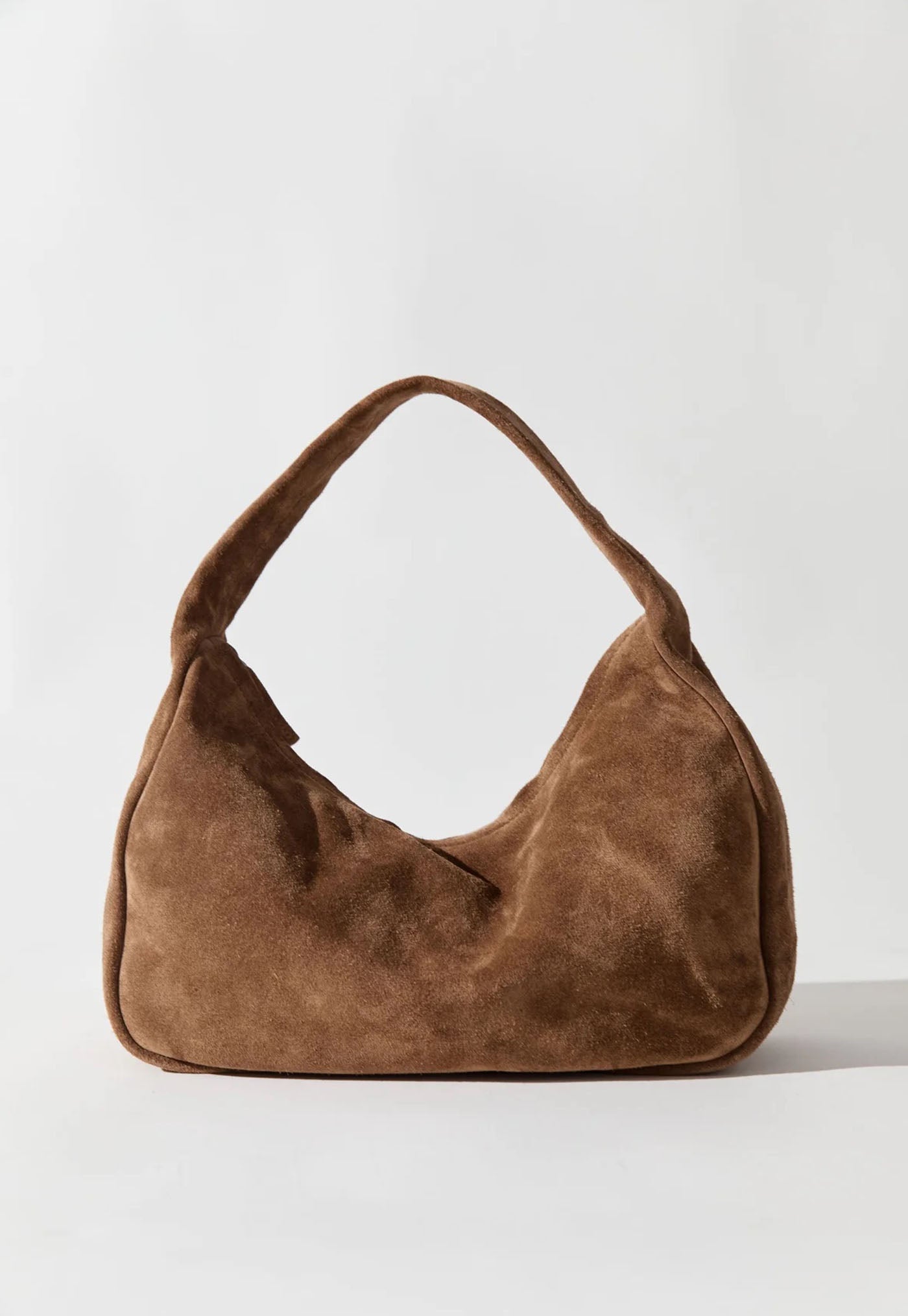 Suede Large Bon Bon Bag - Toffee