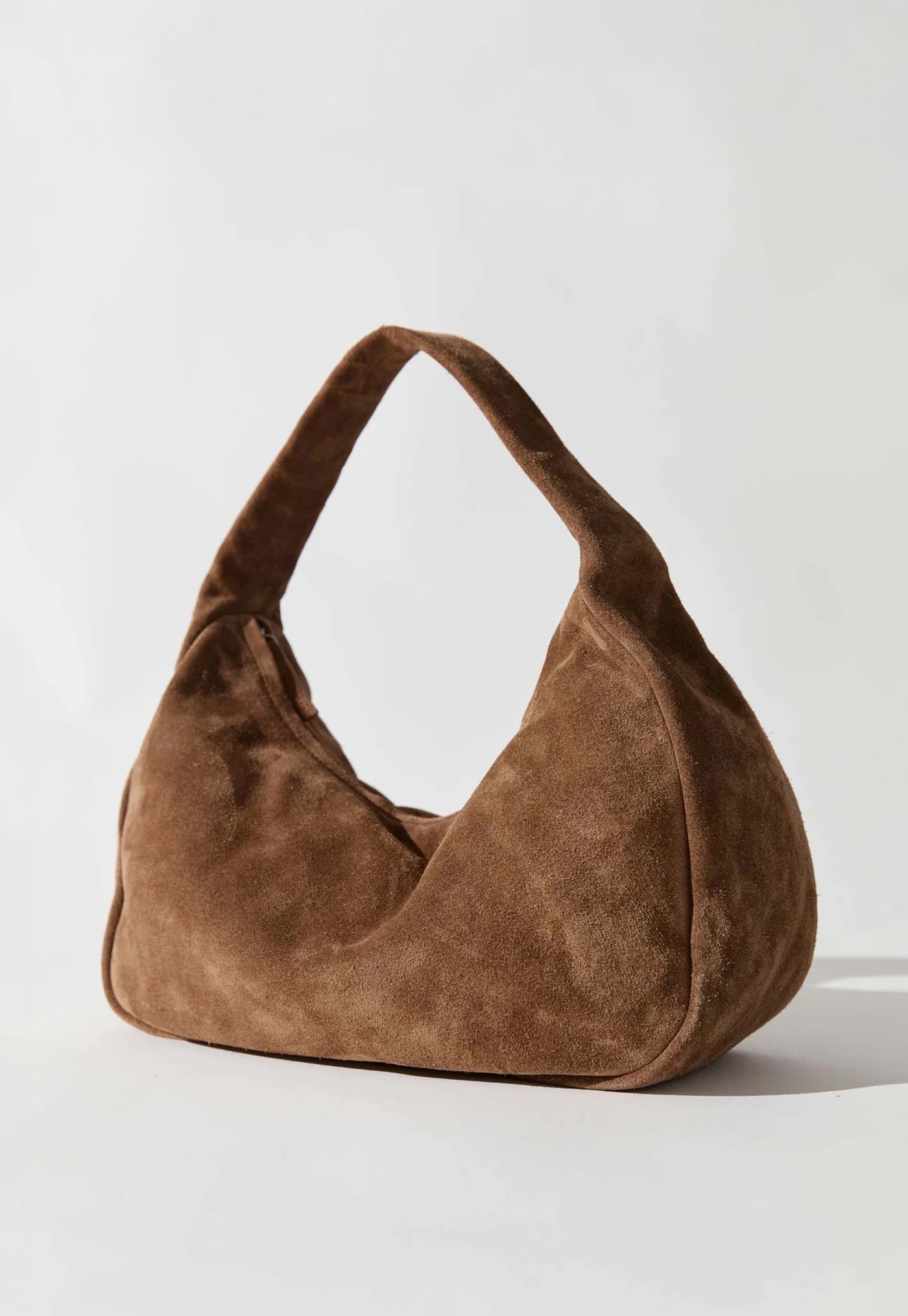 Suede Large Bon Bon Bag - Toffee