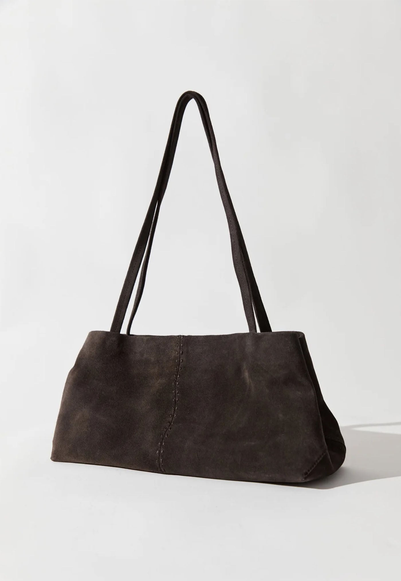 Suede Origami Tote - Coffee