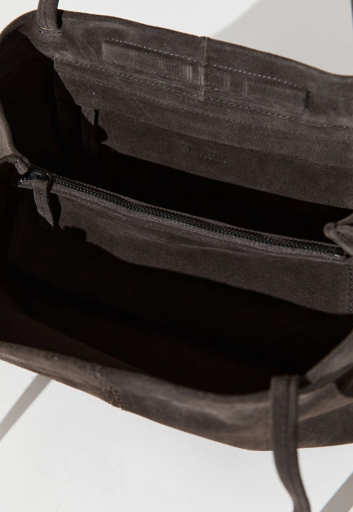 Suede Origami Tote - Coffee