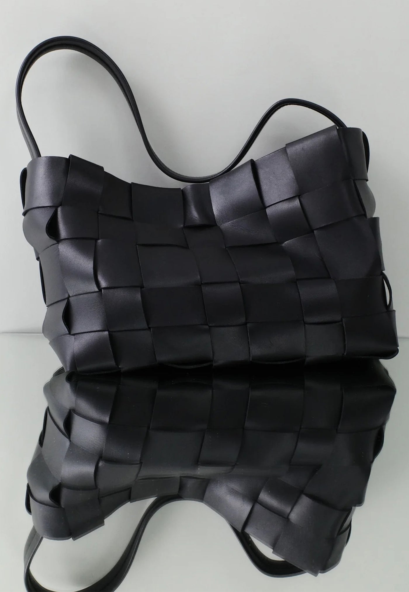 Woven Large Tote - Black
