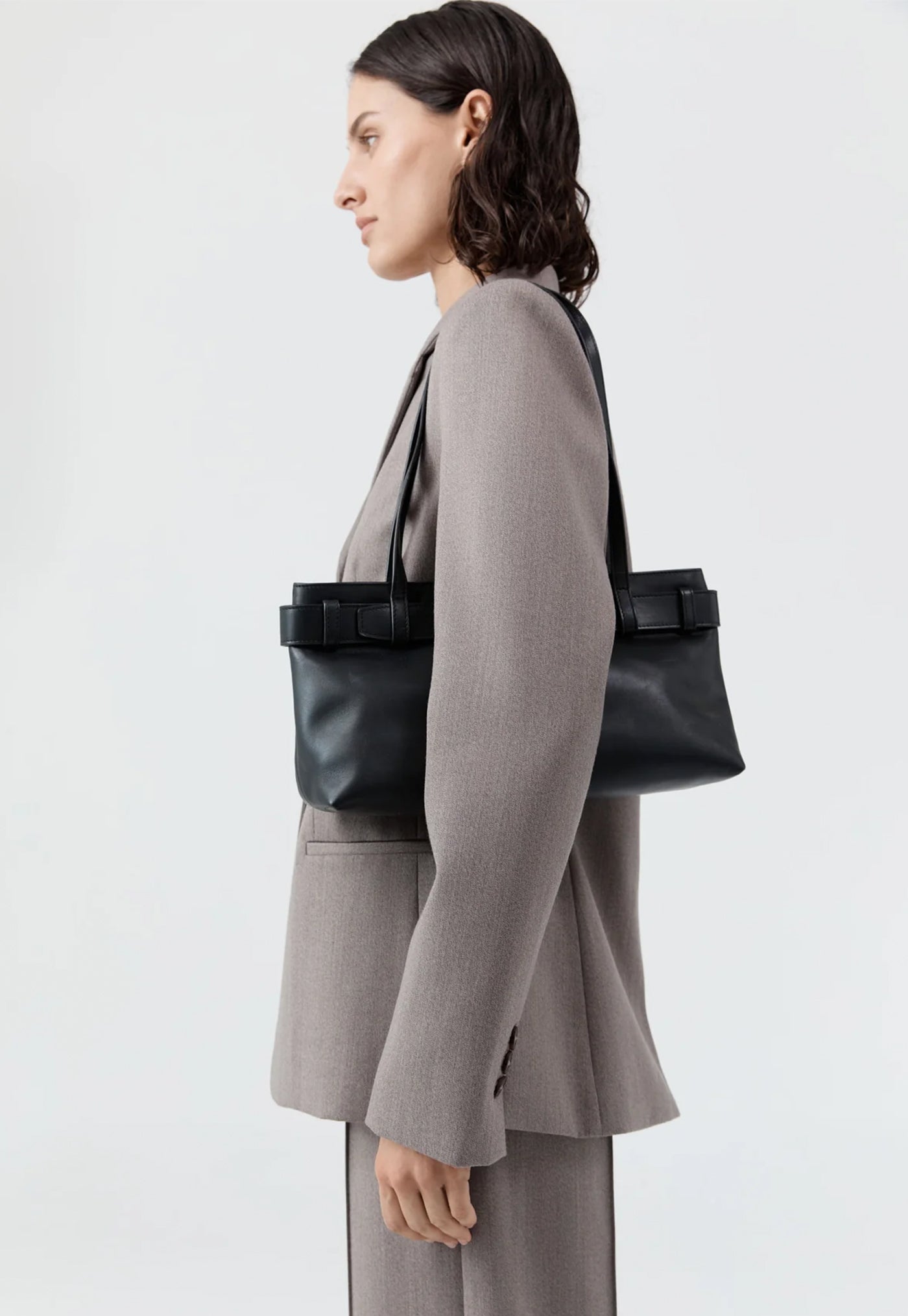 Belt Detail Baguette - Black