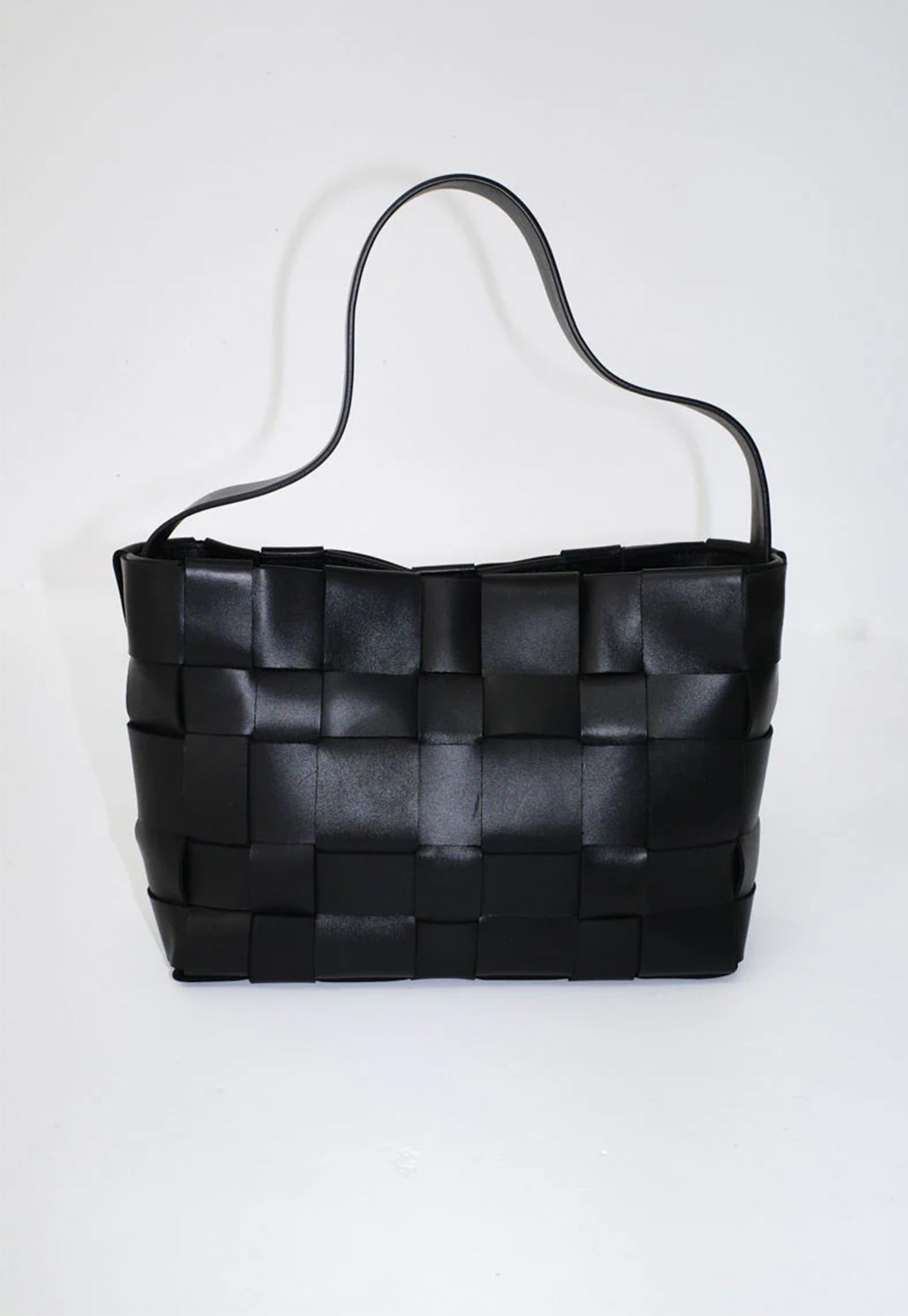 Woven Mini Tote - Black