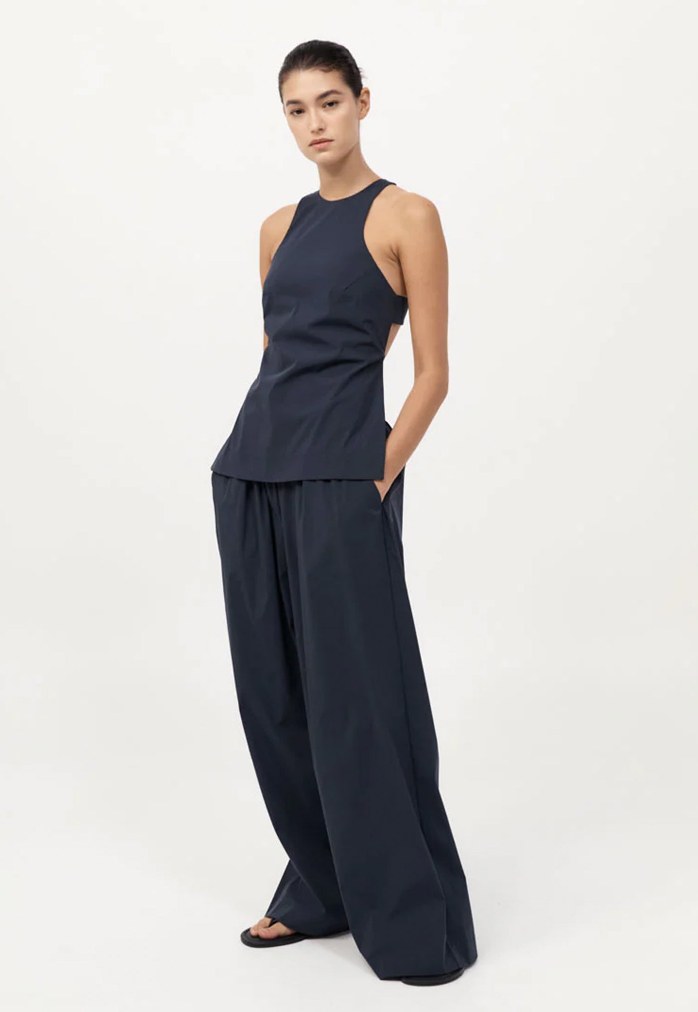 Everyday Drawstring Pant - Dark Ink