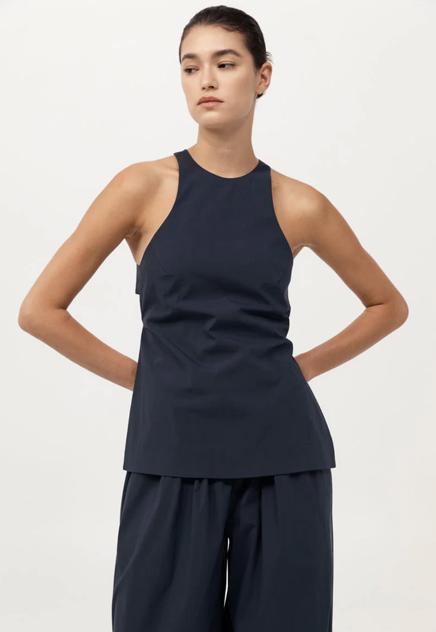Racerback Top - Dark Ink