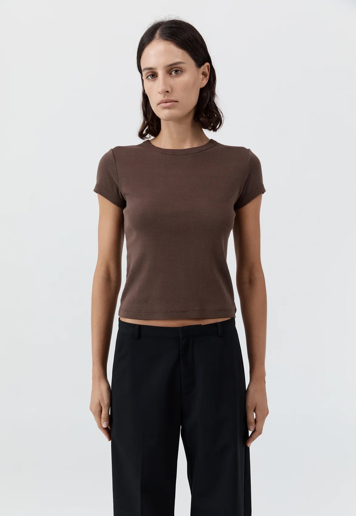 Organic Cotton Baby Tee - Fudge