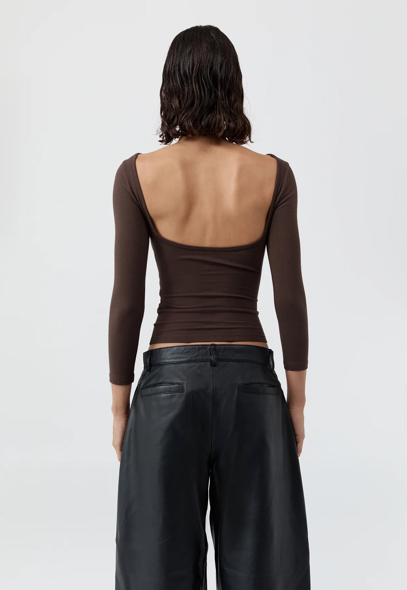 Soft Jersey Ballerina Top - Liqueur