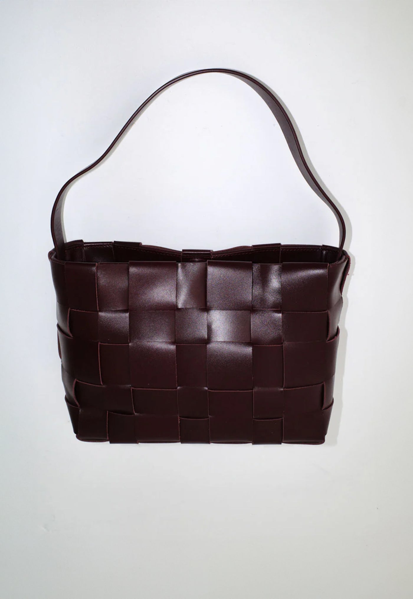 Woven Mini Tote - Plum