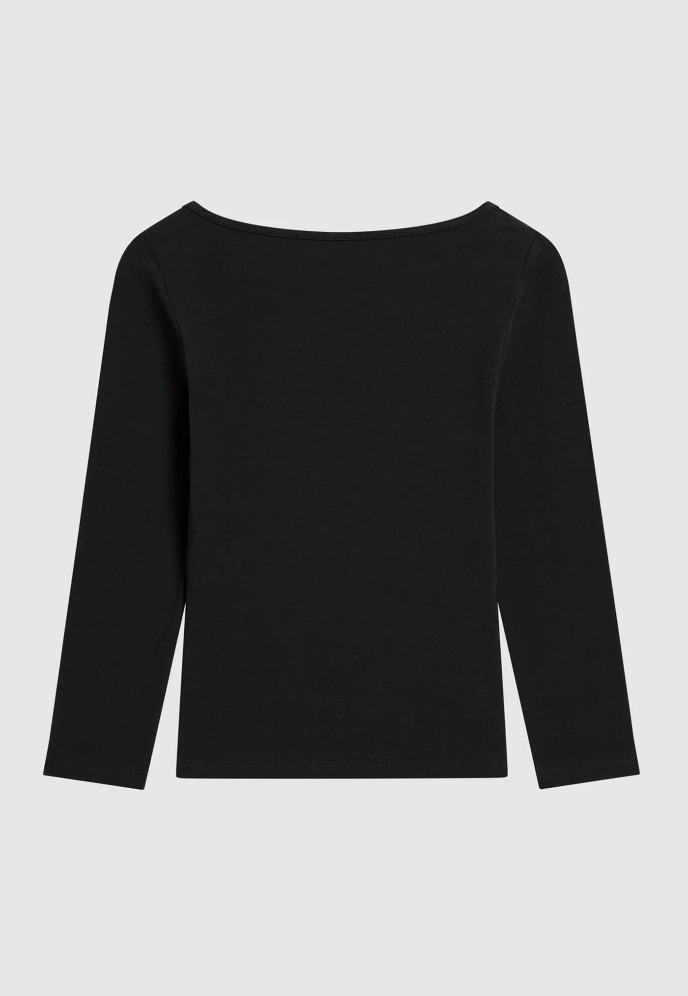 Soft Jersey Ballerina Top - Jet Black