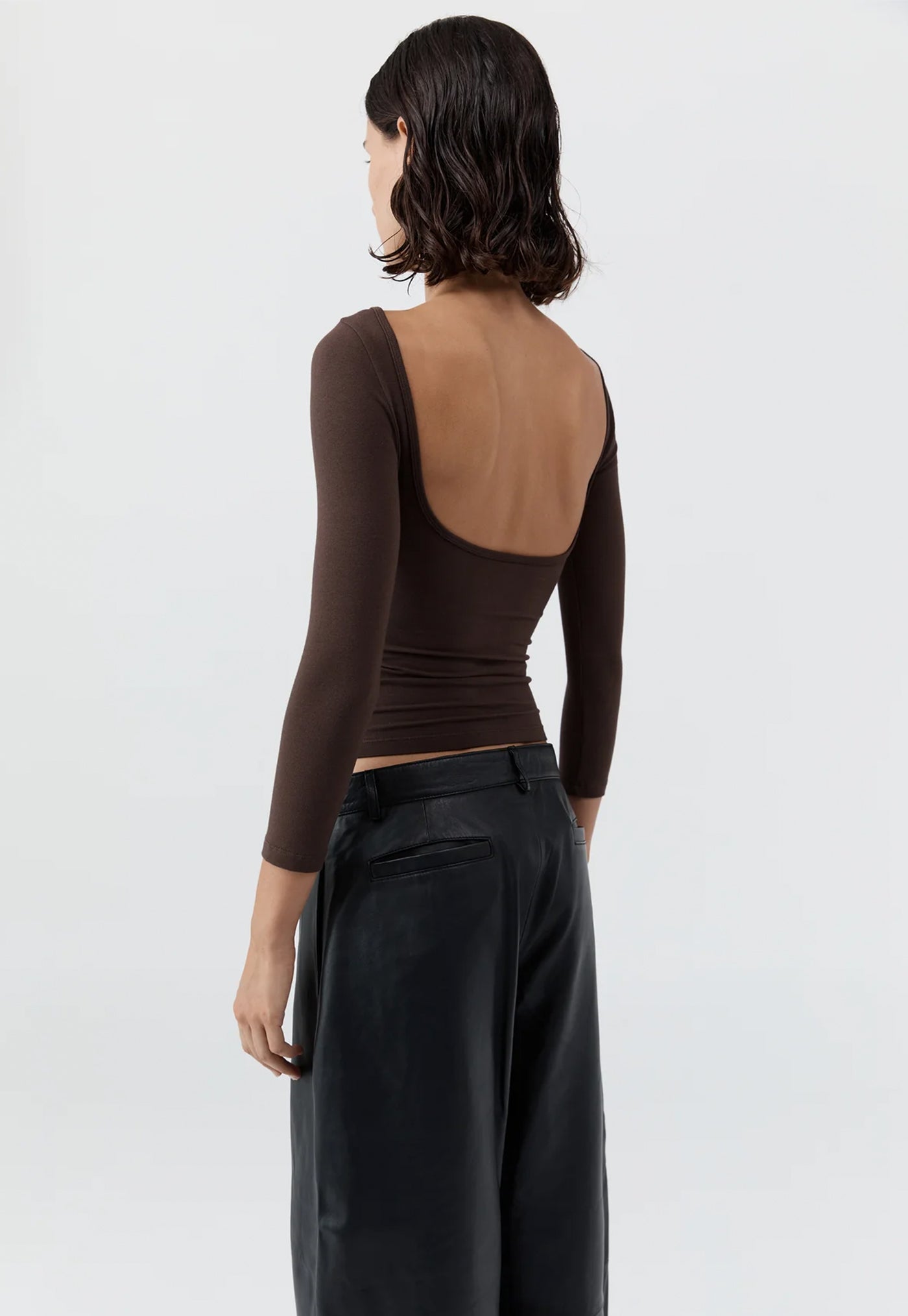 Soft Jersey Ballerina Top - Liqueur