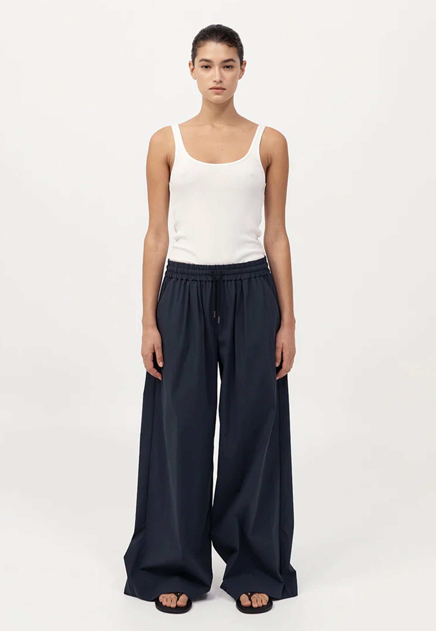 Everyday Drawstring Pant - Dark Ink