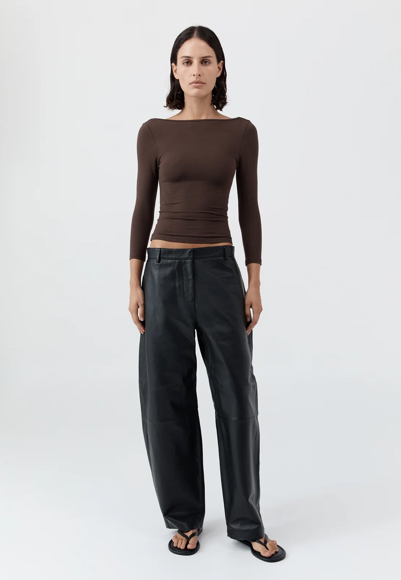 Soft Jersey Ballerina Top - Liqueur