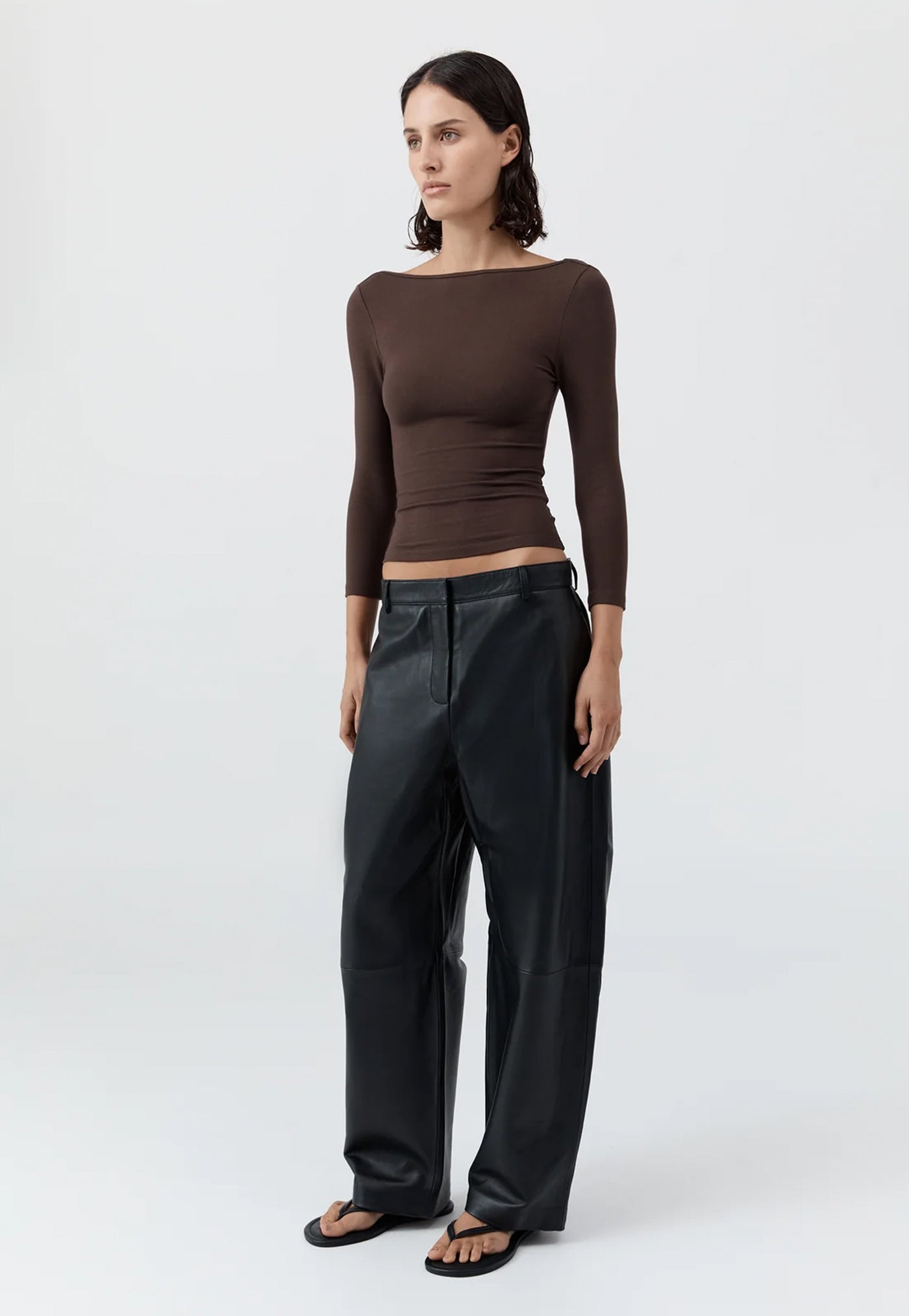 Soft Jersey Ballerina Top - Liqueur