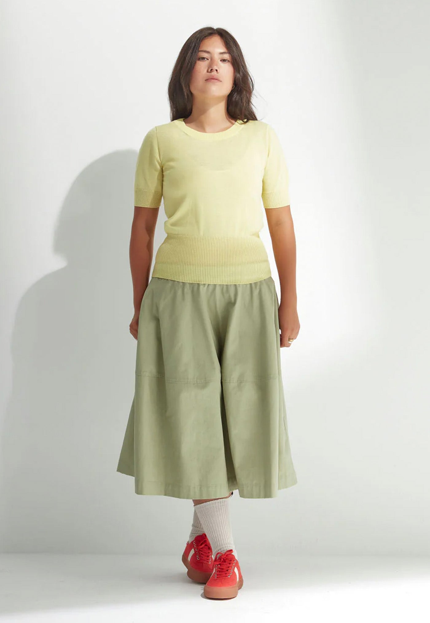 Merino High Rib T-Shirt - Barlett