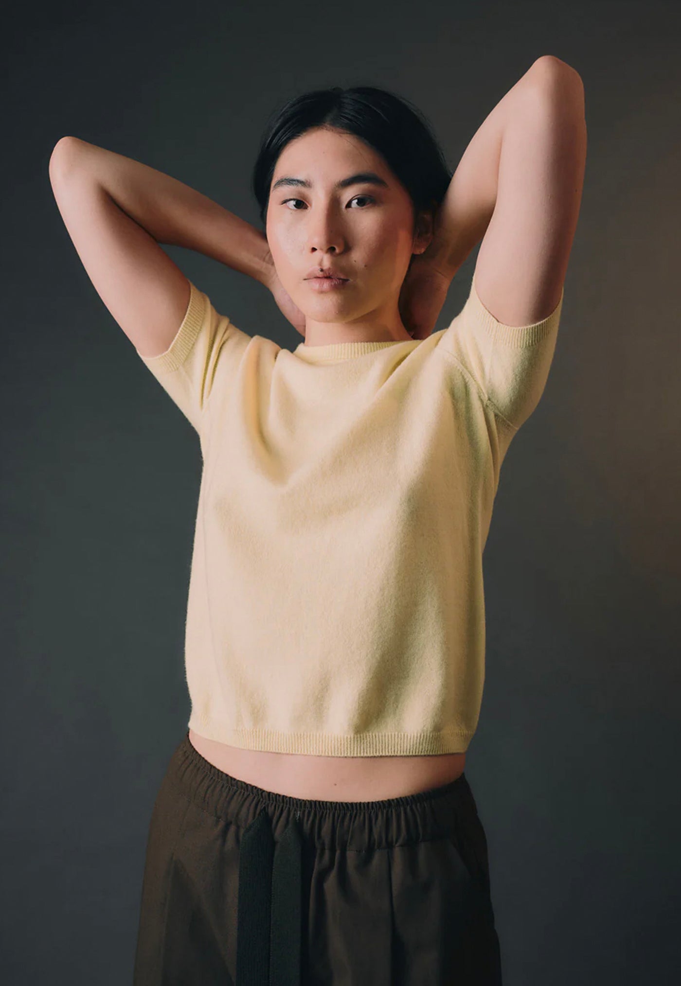 Cashmere Tee - Butter