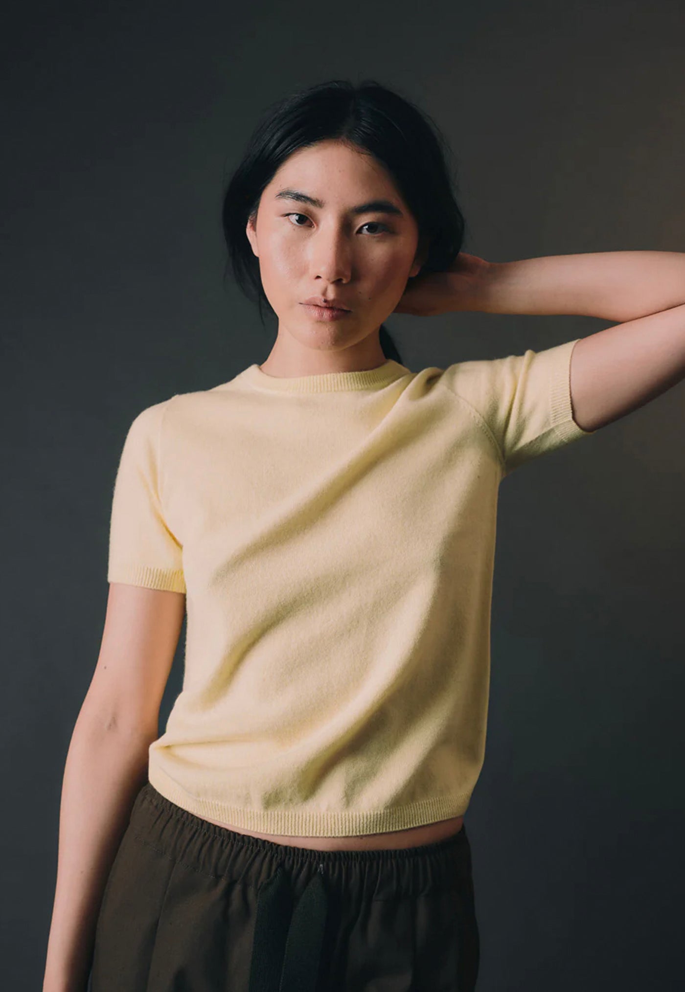 Cashmere Tee - Butter