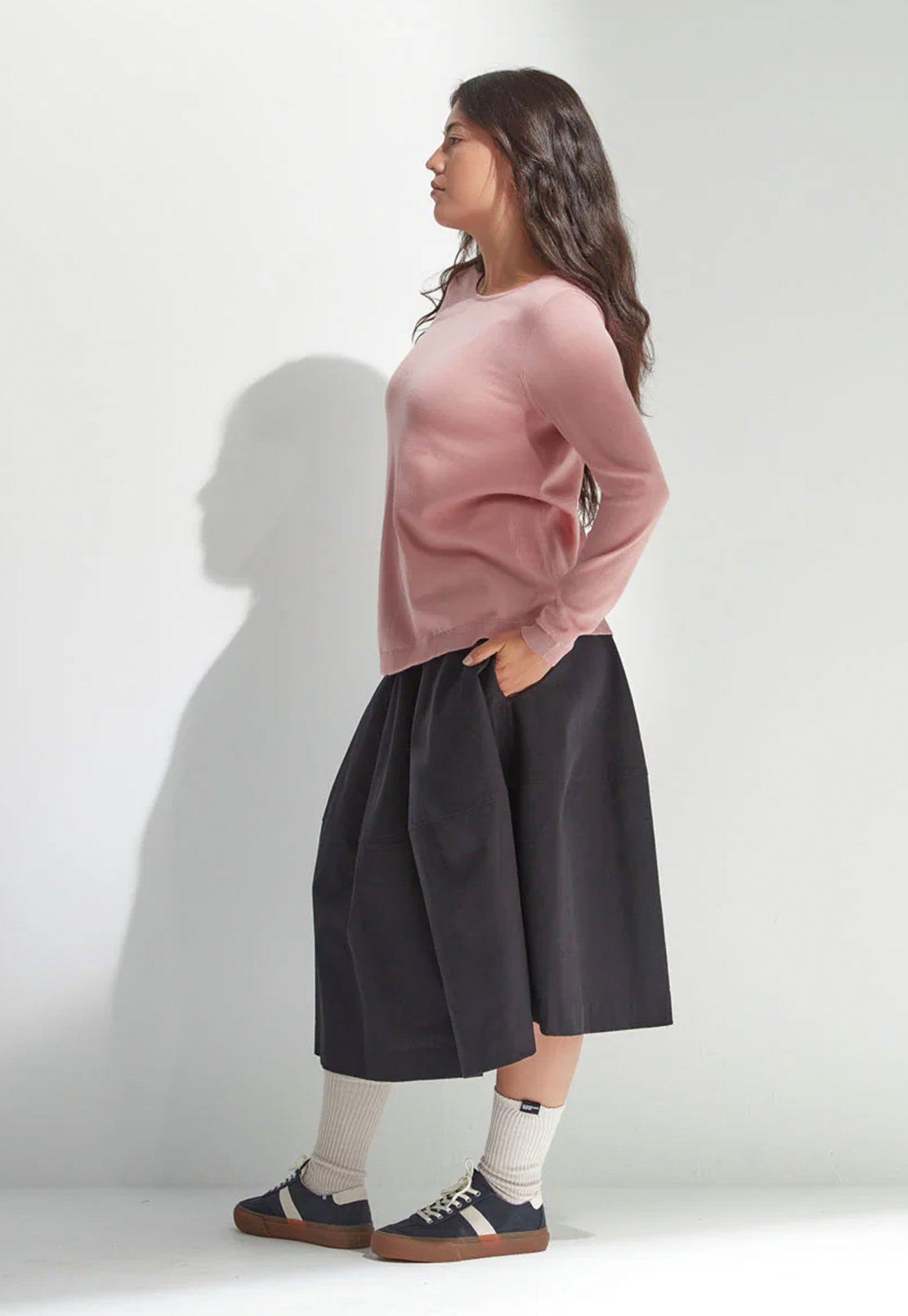 Merino Swing Sweater - Coral