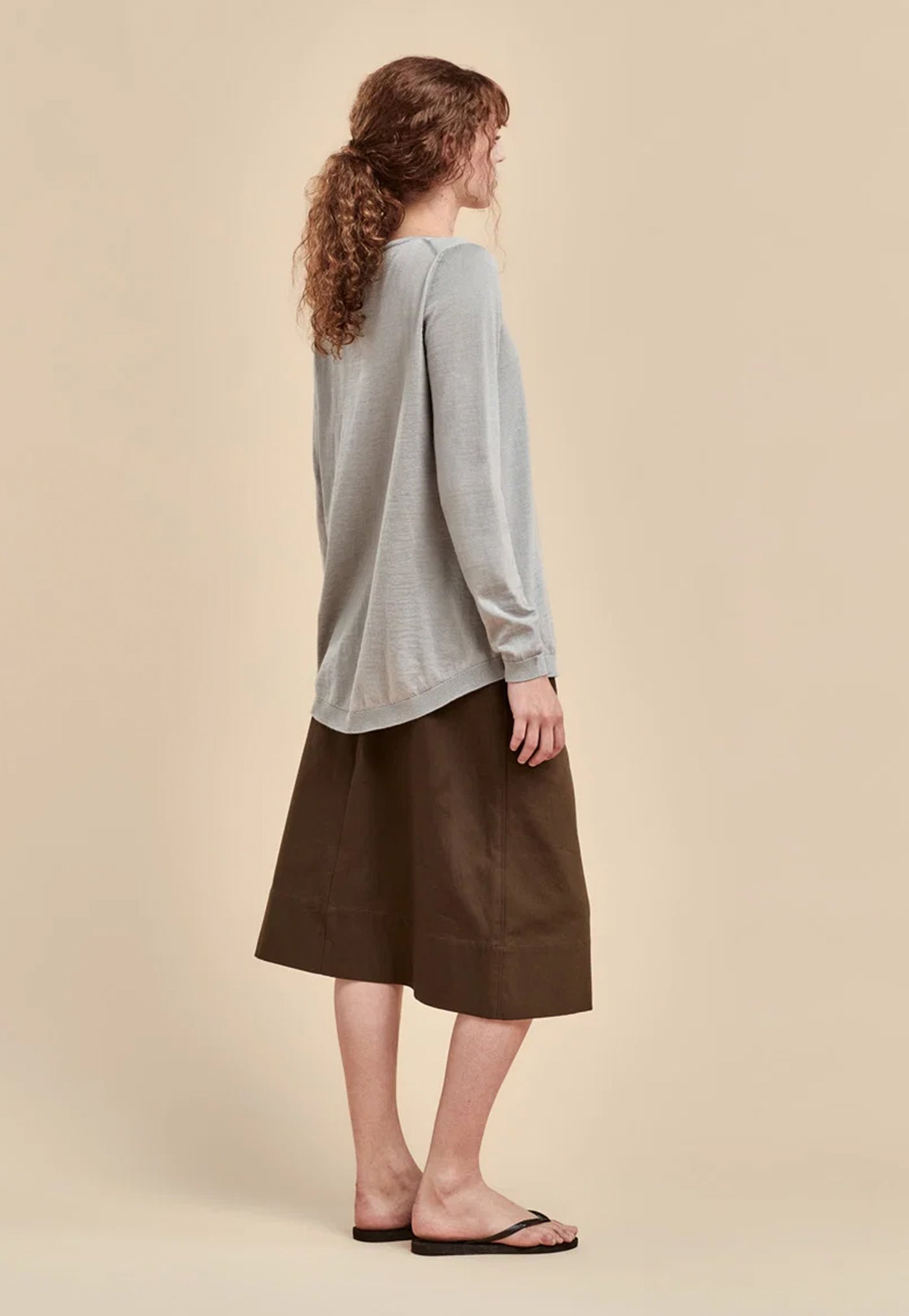 Merino Swing Sweater - Tin