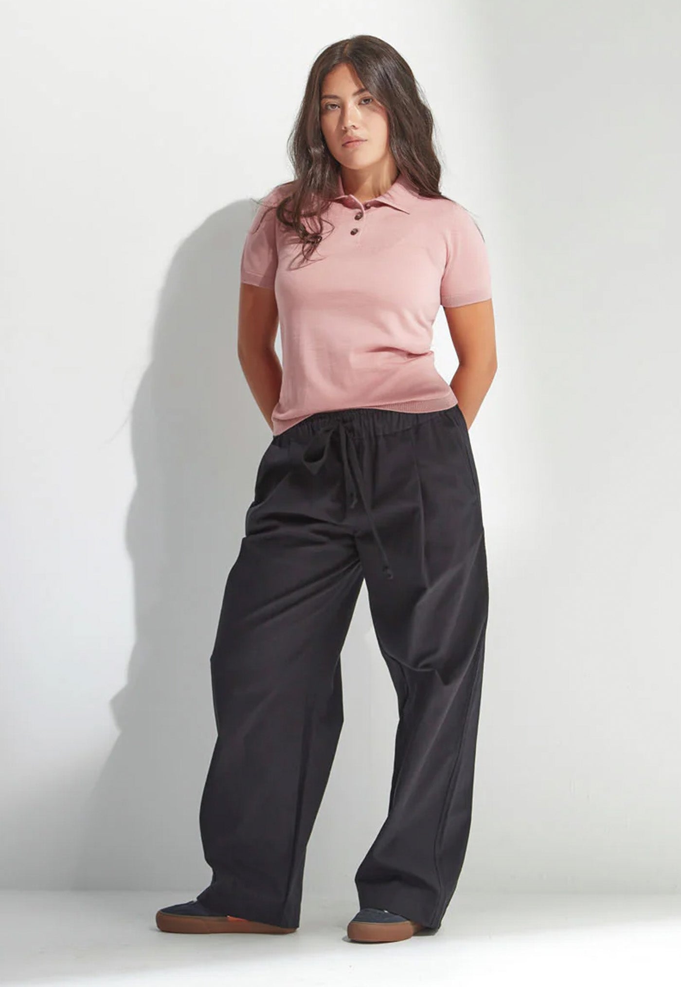 Merino Polo Shirt - Coral