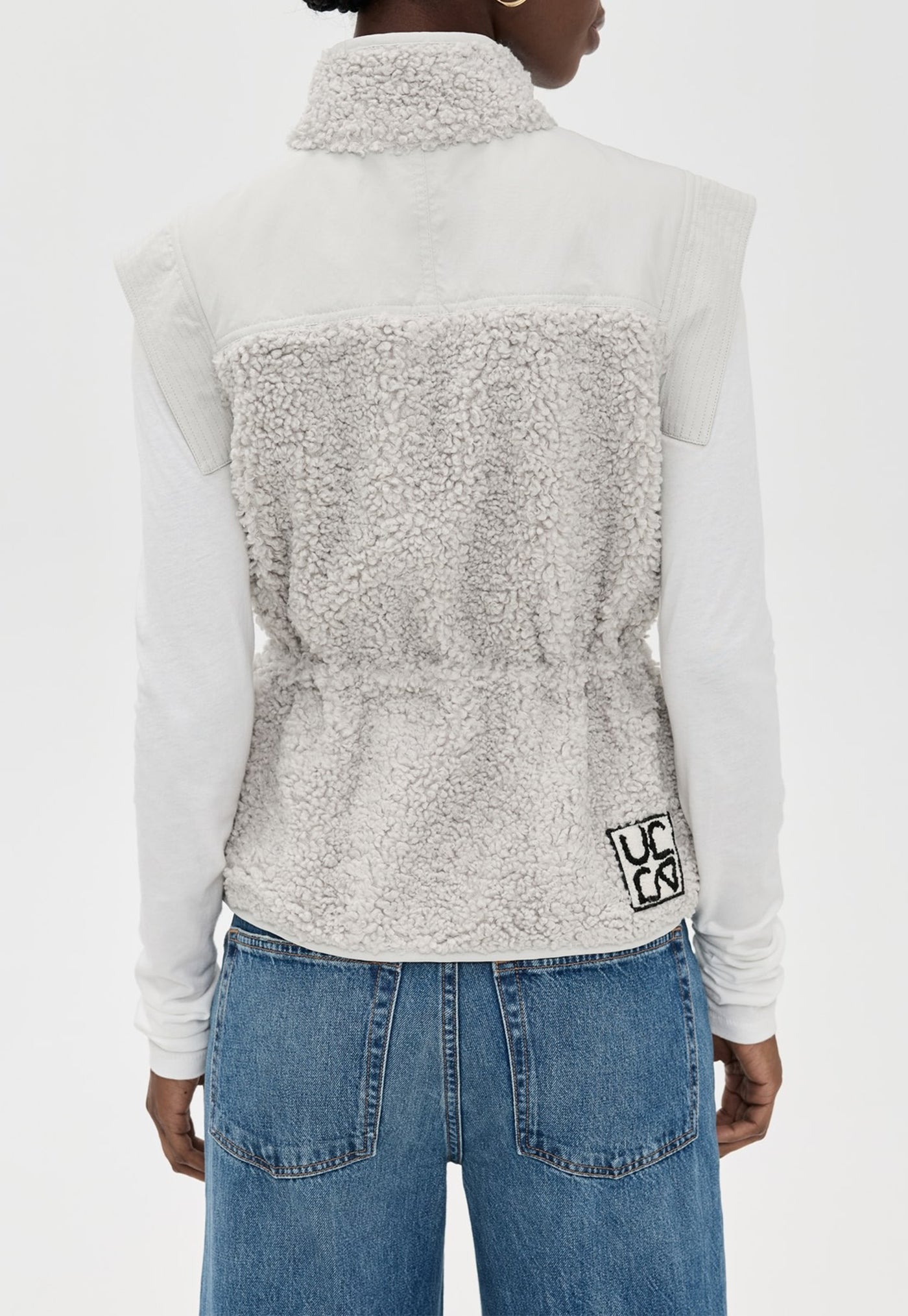 Tariet Teddy Fleece Vest - Slate