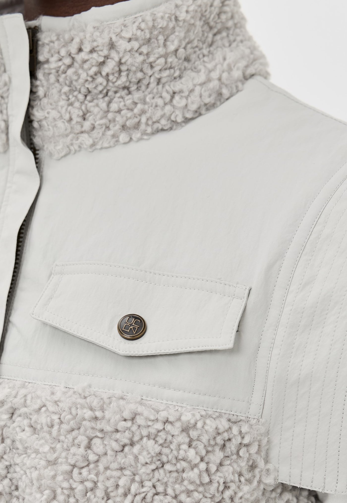 Tariet Teddy Fleece Vest - Slate