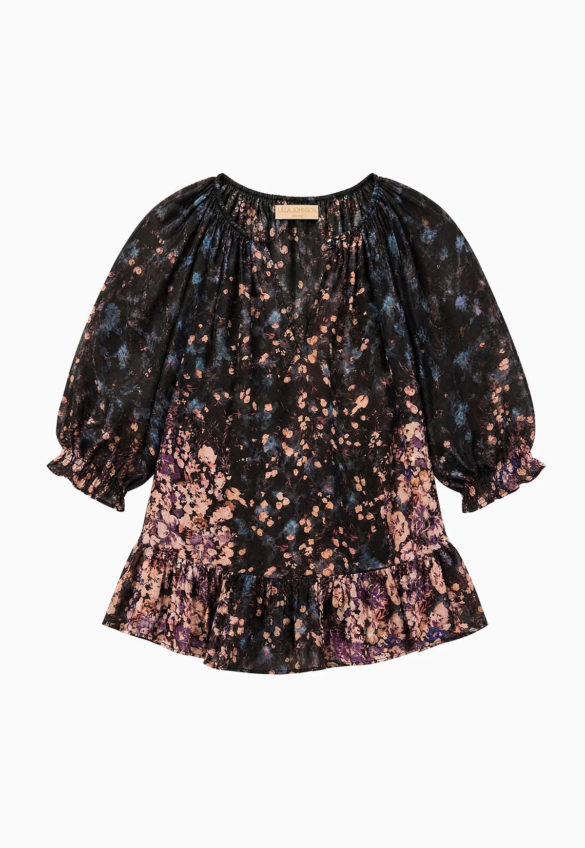 Elise SS Silk Blouse - Eclipse